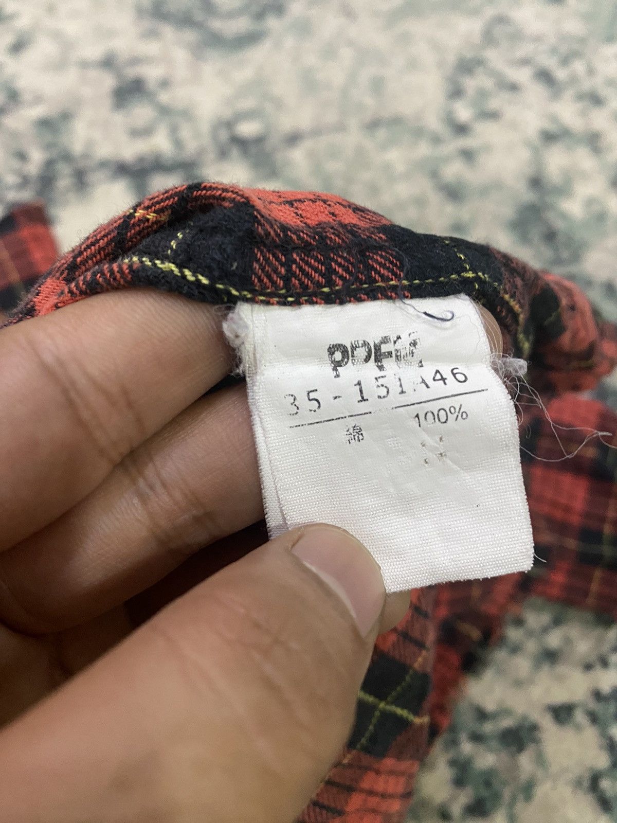 PPFM PPFM Distressed Design Flannel Button Up Shirt Size US L / EU 52-54 / 3 - 14 Thumbnail