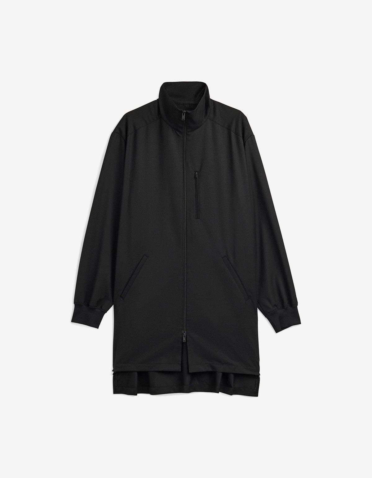 Y-3 Black Refined Wool Track Top 3-Stripes