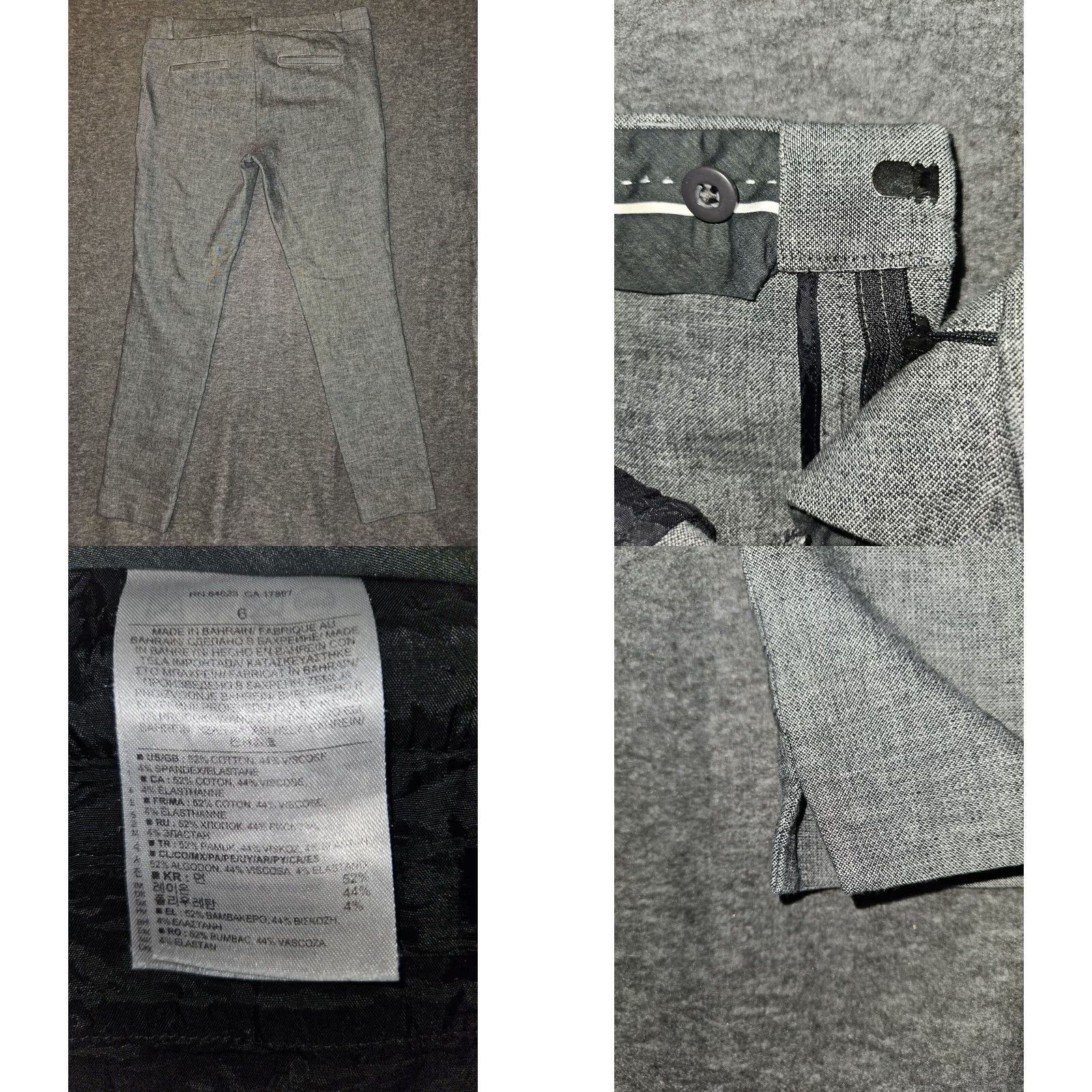 Banana Republic Banana Republic Sloan Pants Women's 6 Ankle Gray Mid Rise Slim Fit Skinny Flared Slit City Preppy Size 28" / US 6 / IT 42 - 8 Thumbnail