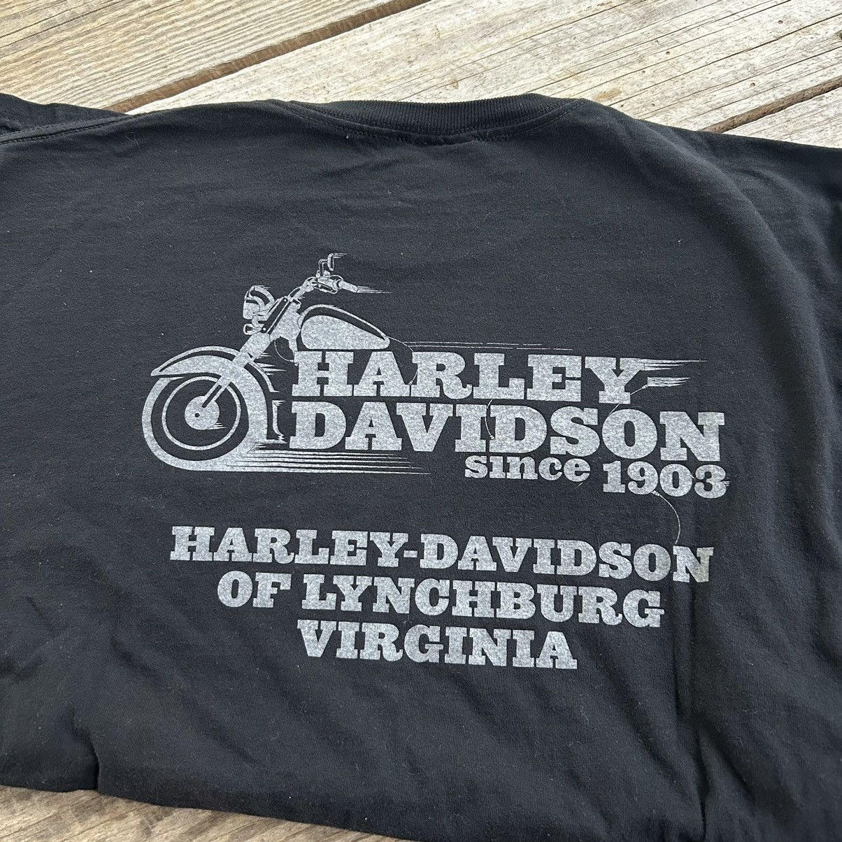 Harley Davidson Vintage Y2K Harley Davidson Biker Motorcycle Virginia Shirt Size US XL / EU 56 / 4 - 3 Thumbnail