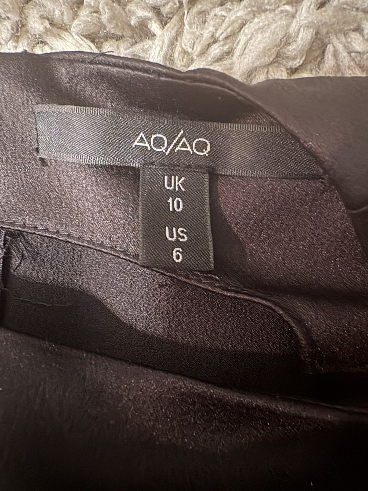 Other AQ/AQ Black Mini Dress w/ Asymmetrical Design 6 Size M / US 6-8 / IT 42-44 - 6 Thumbnail