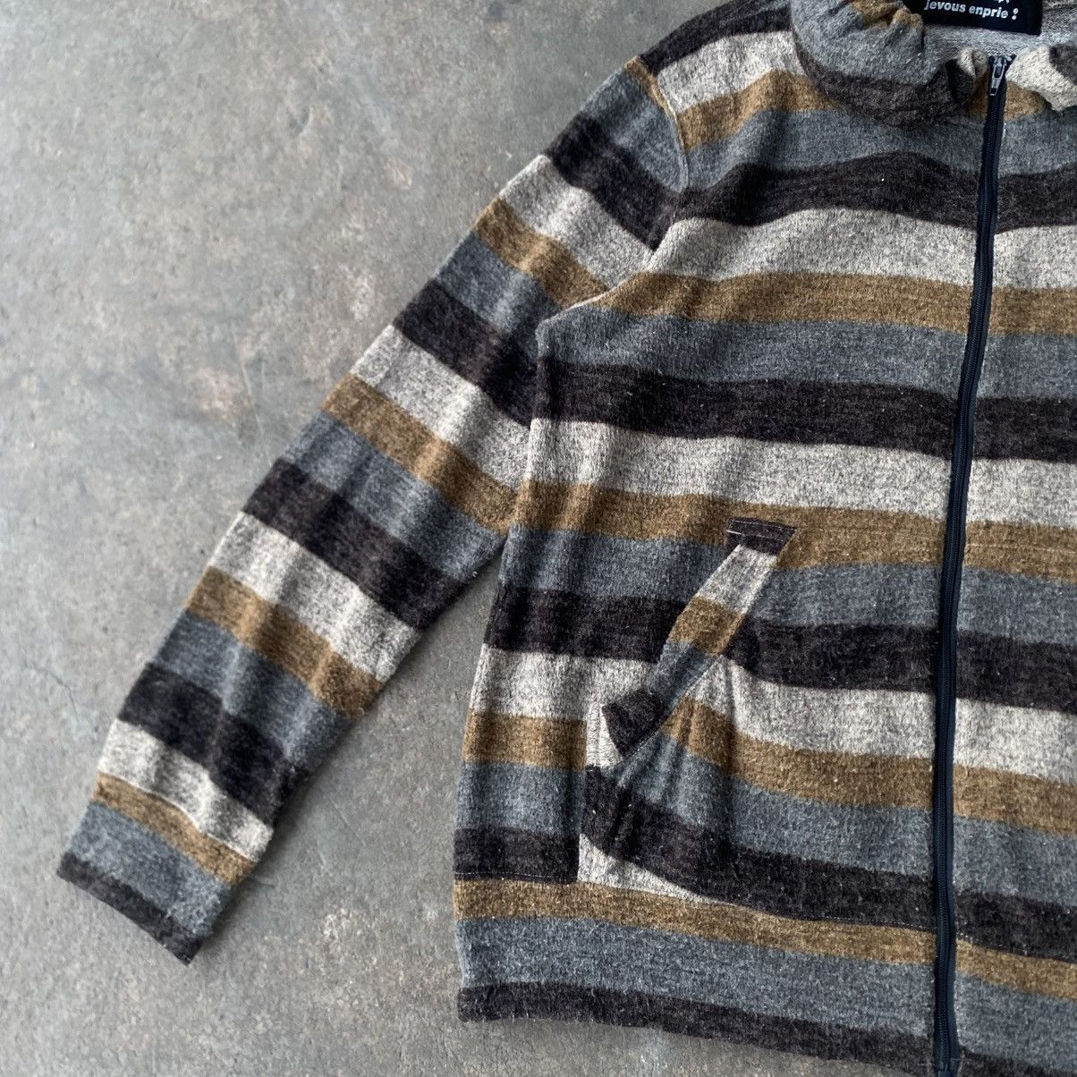 Issey Miyake Issey Miyake Mercibeaucoup Striped Zip Hoodie Jacket Size S / US 4 / IT 40 - 10 Thumbnail