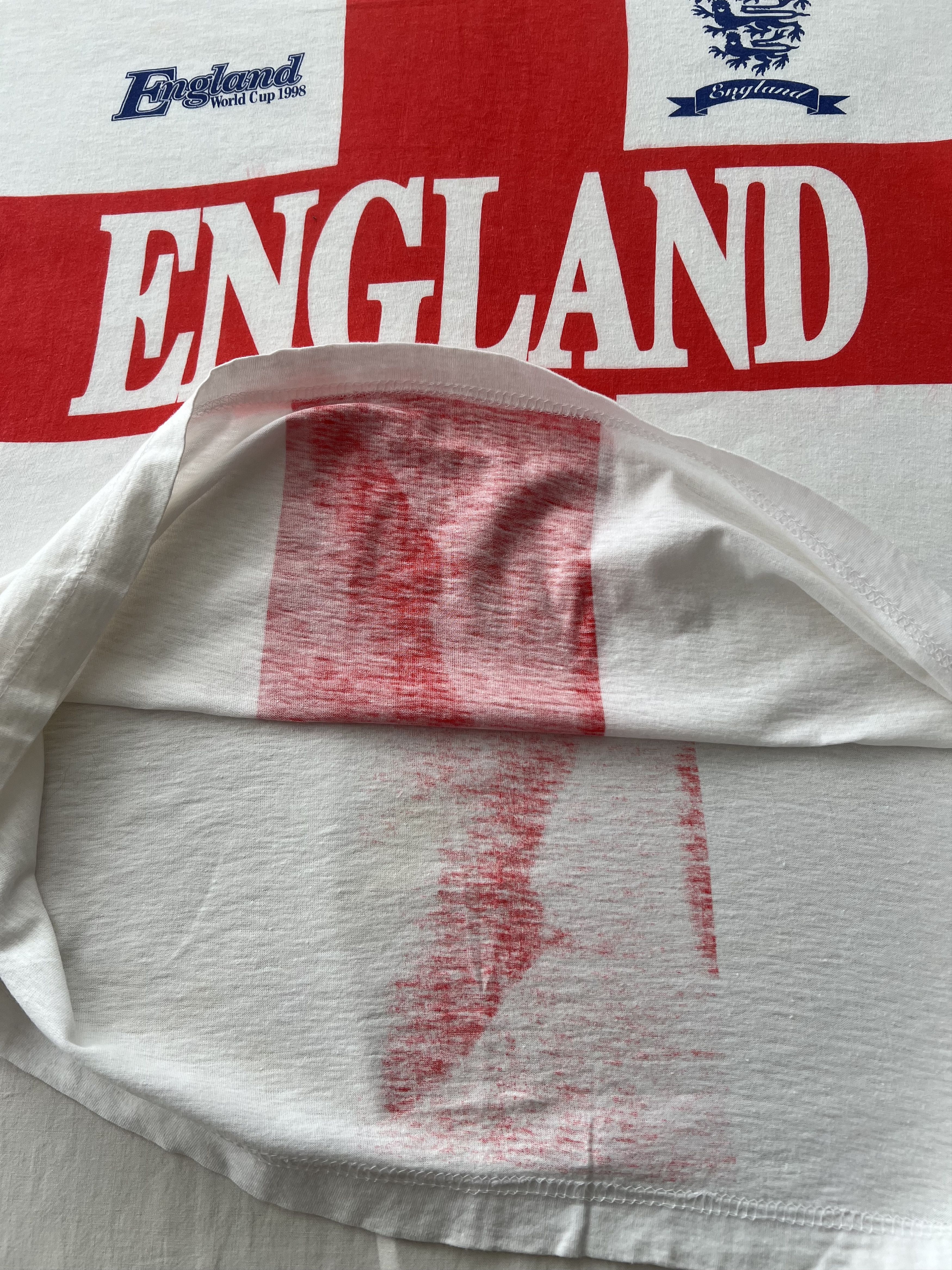 Vintage Vintage 1998 England World Cup 1998 Soccer Rugby T-shirt Size US XL / EU 56 / 4 - 11 Thumbnail