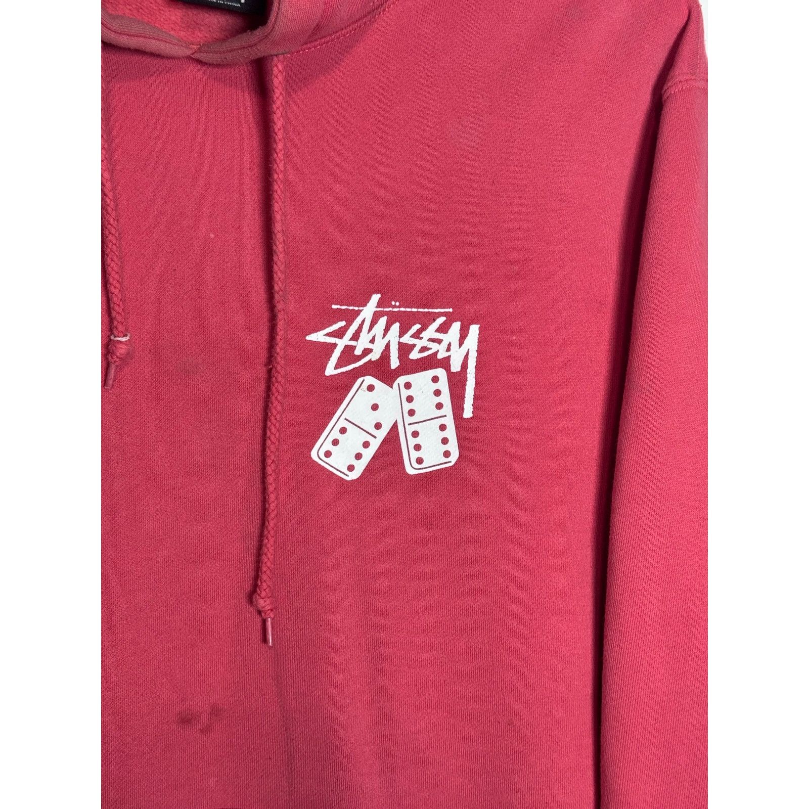 Stussy Stüssy Red Dice Domino Faded Logo Pullover Hoodie Size M Size US M / EU 48-50 / 2 - 4 Thumbnail