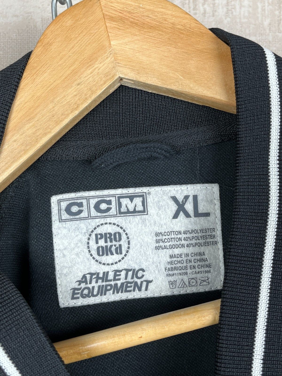 Ccm Pallokerho Hockey CCM Athletic Bomber Collar Track Jacket Size US XL / EU 56 / 4 - 11 Thumbnail
