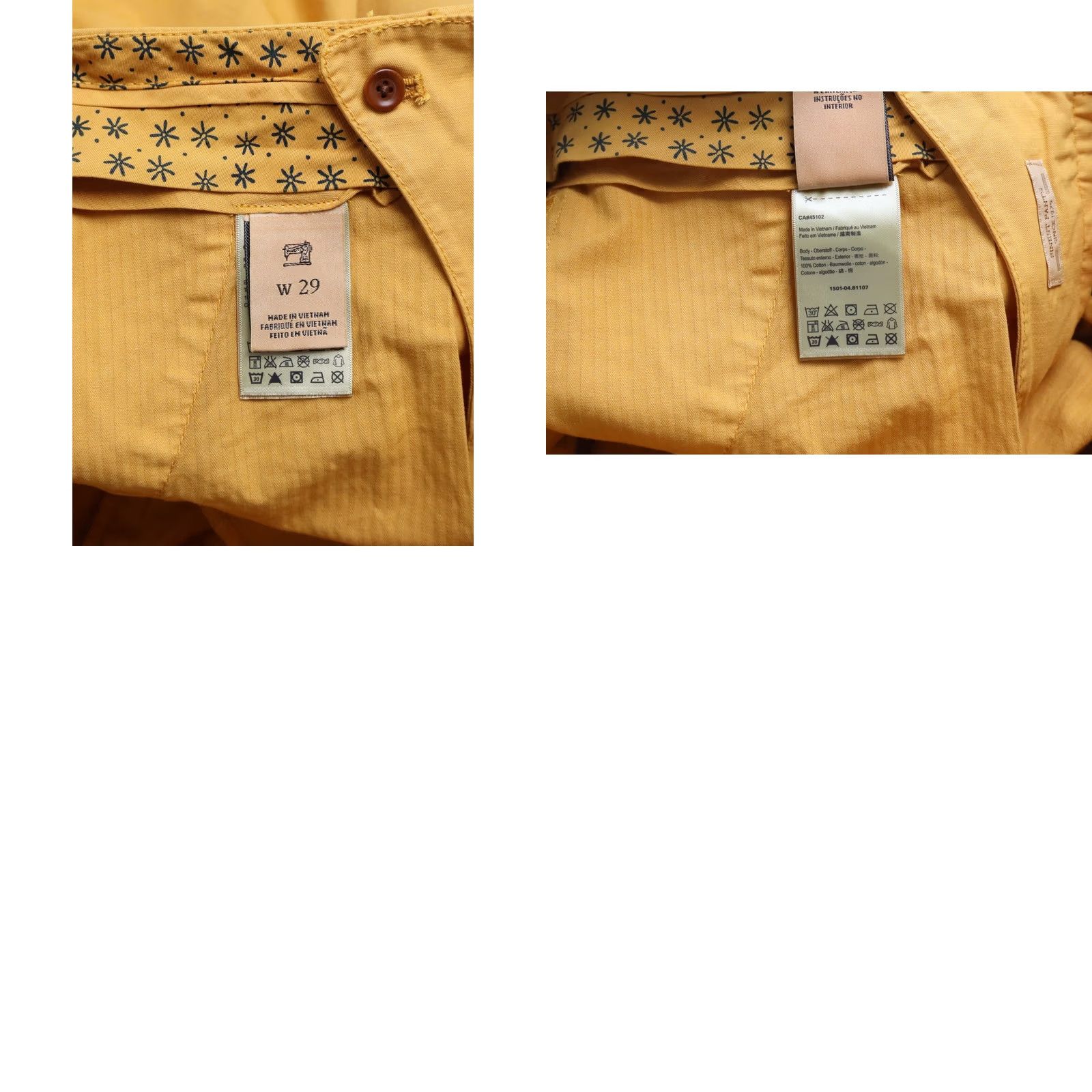 Scotch & Soda SCOTCH & SODA Shorts Men W29 Chino Fade Orange Turn Up Casual Summer Beach Size US 29 - 8 Thumbnail