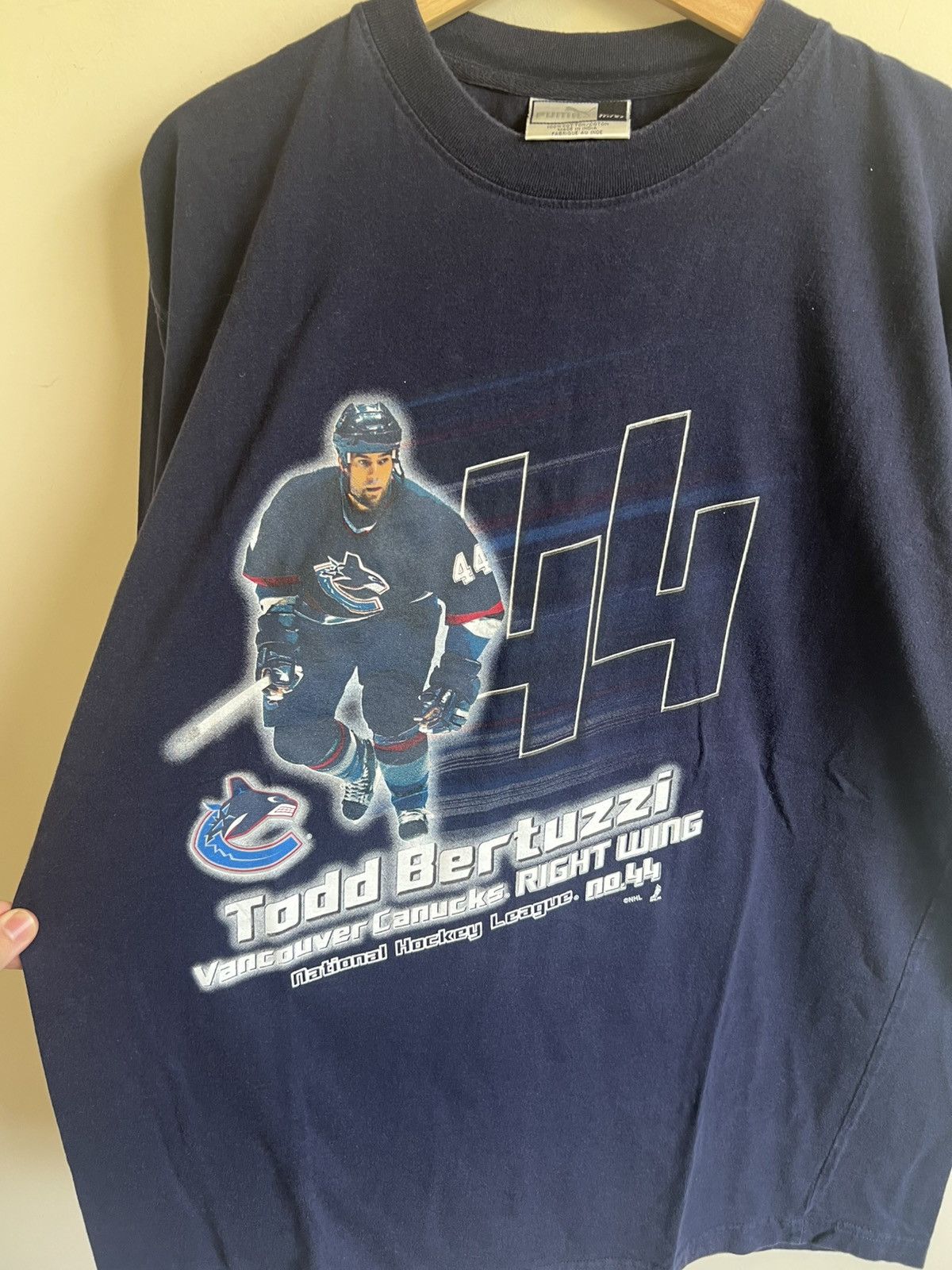 Vintage Vintage Todd Bertuzzi Vancouver Canucks T shirt Size US XL / EU 56 / 4 - 2 Thumbnail