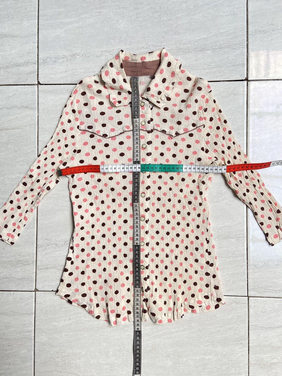 Issey Miyake × Tsumori Chisato TSUMORI CHISATO Polkadot Wrinkle Shirt Size XXS / US 00 / IT 34 - 8 Thumbnail
