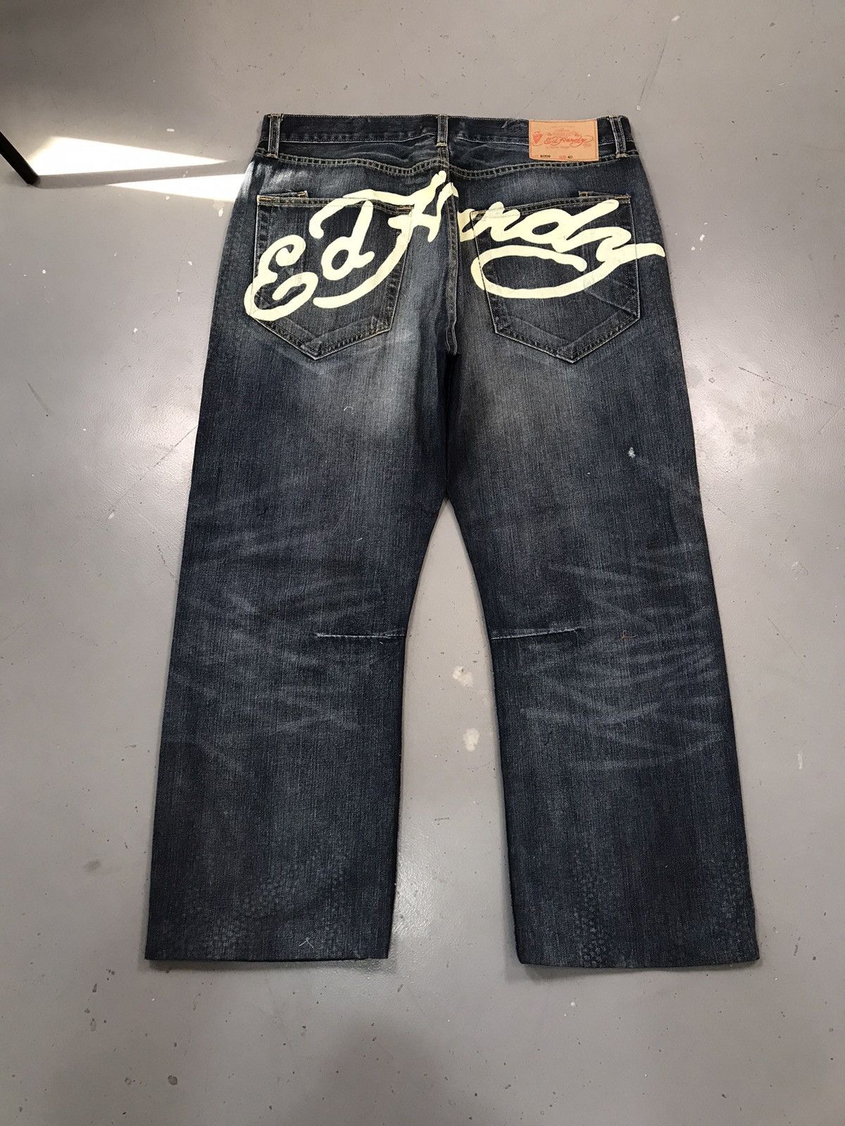 Ed Hardy × Vintage Vintage Edhardy diamond 💎 dragons 🐉 embroidered denim Size US 40 / EU 56 - 7 Thumbnail