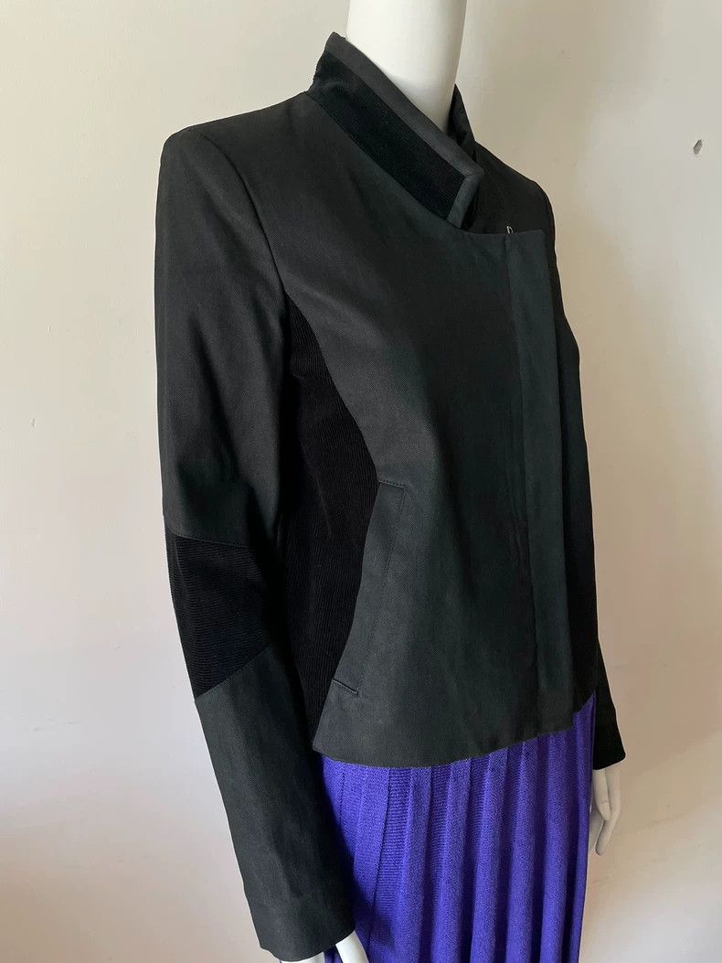 Helmut Lang HELMUT LANG Black patchwork simple fashion coat Size S / US 4 / IT 40 - 3 Thumbnail