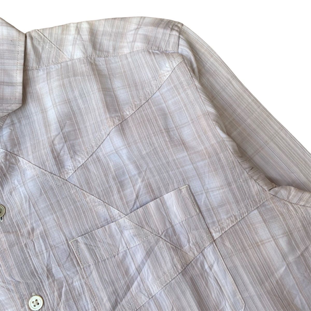 Japanese Brand × Tornado Mart Tornado Mart patchwork Button up Shirt Size US M / EU 48-50 / 2 - 2 Thumbnail