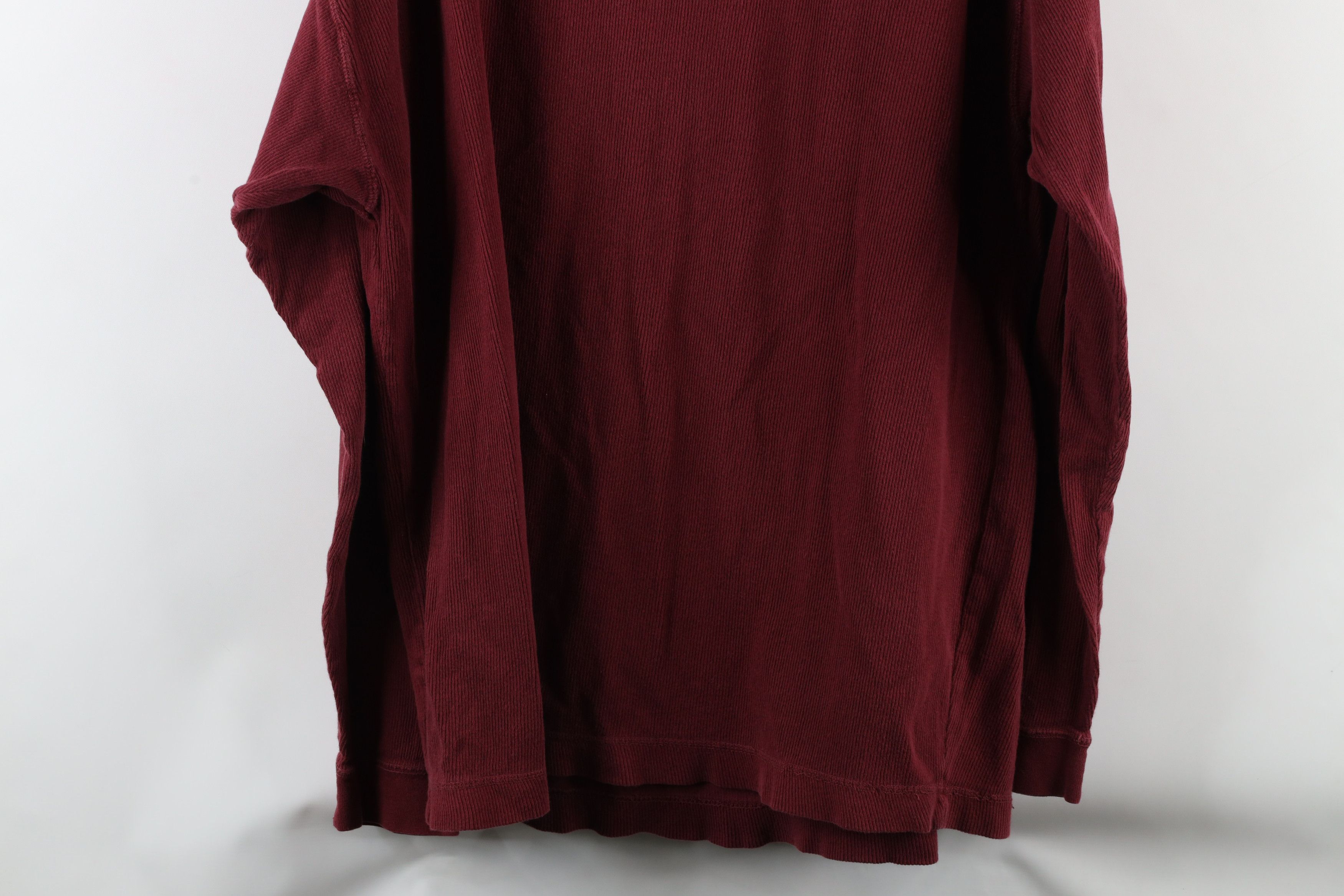 Levi's × Vintage Vintage 90s Levis Ribbed Knit Long Sleeve Henley T-Shirt Red Size US L / EU 52-54 / 3 - 11 Thumbnail