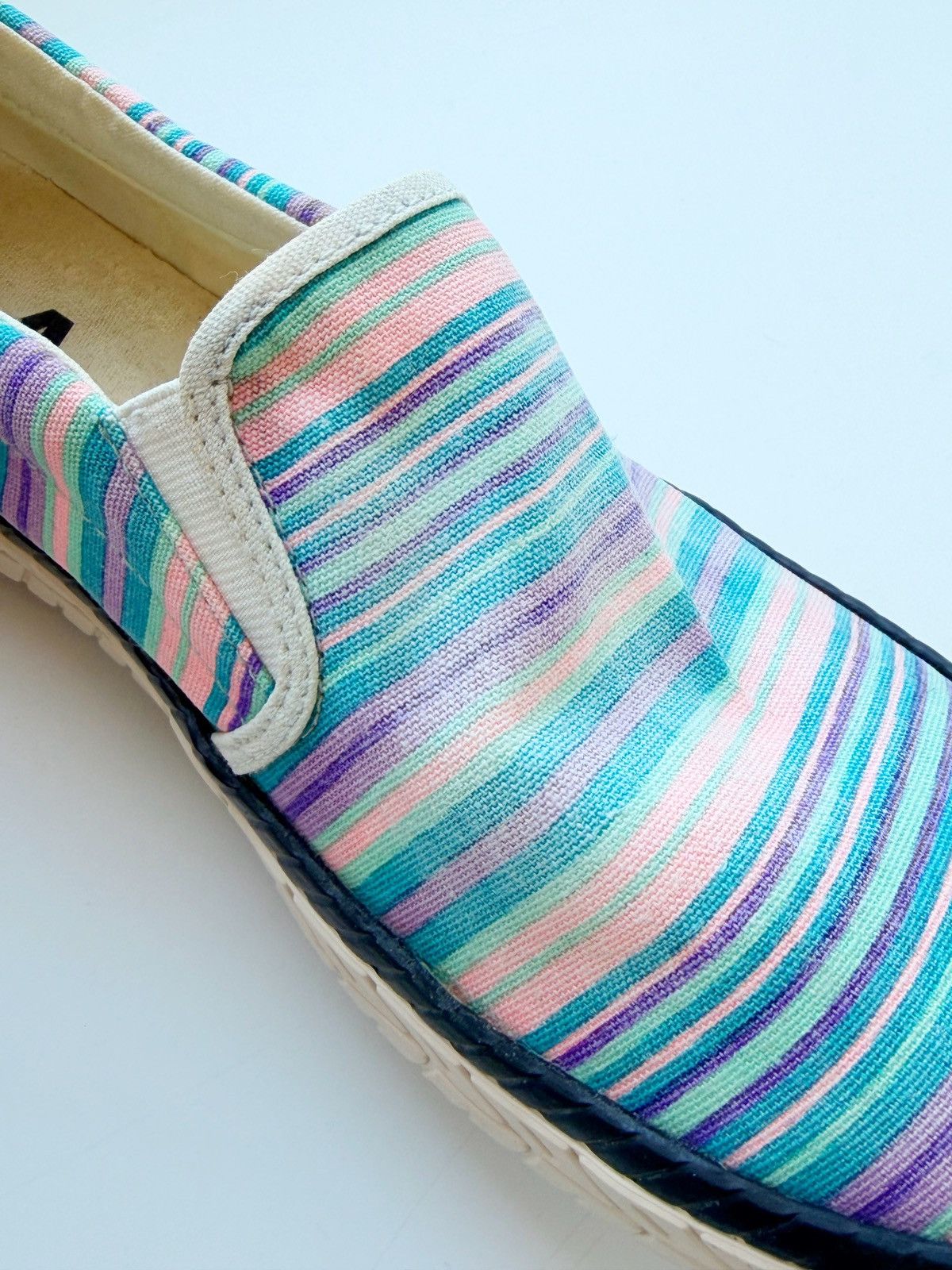 Marni MARNI Multicolored Striped Men Slip On Size 43 Comfort Shoes Size US 10 / EU 43 - 10 Thumbnail