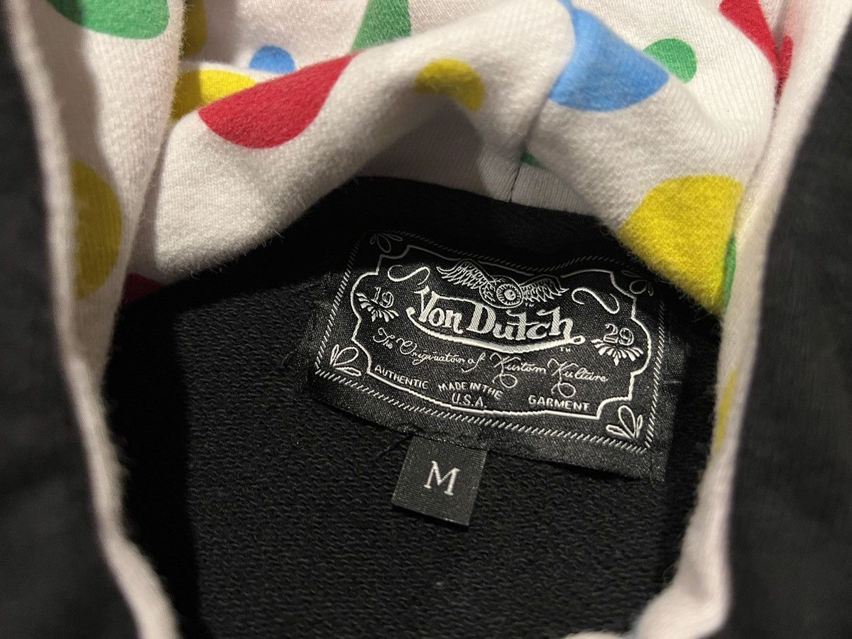 Von Dutch Von Dutch - Embroidered Polka Dot Lined Hoodie Sweatshirt Size US M / EU 48-50 / 2 - 4 Thumbnail