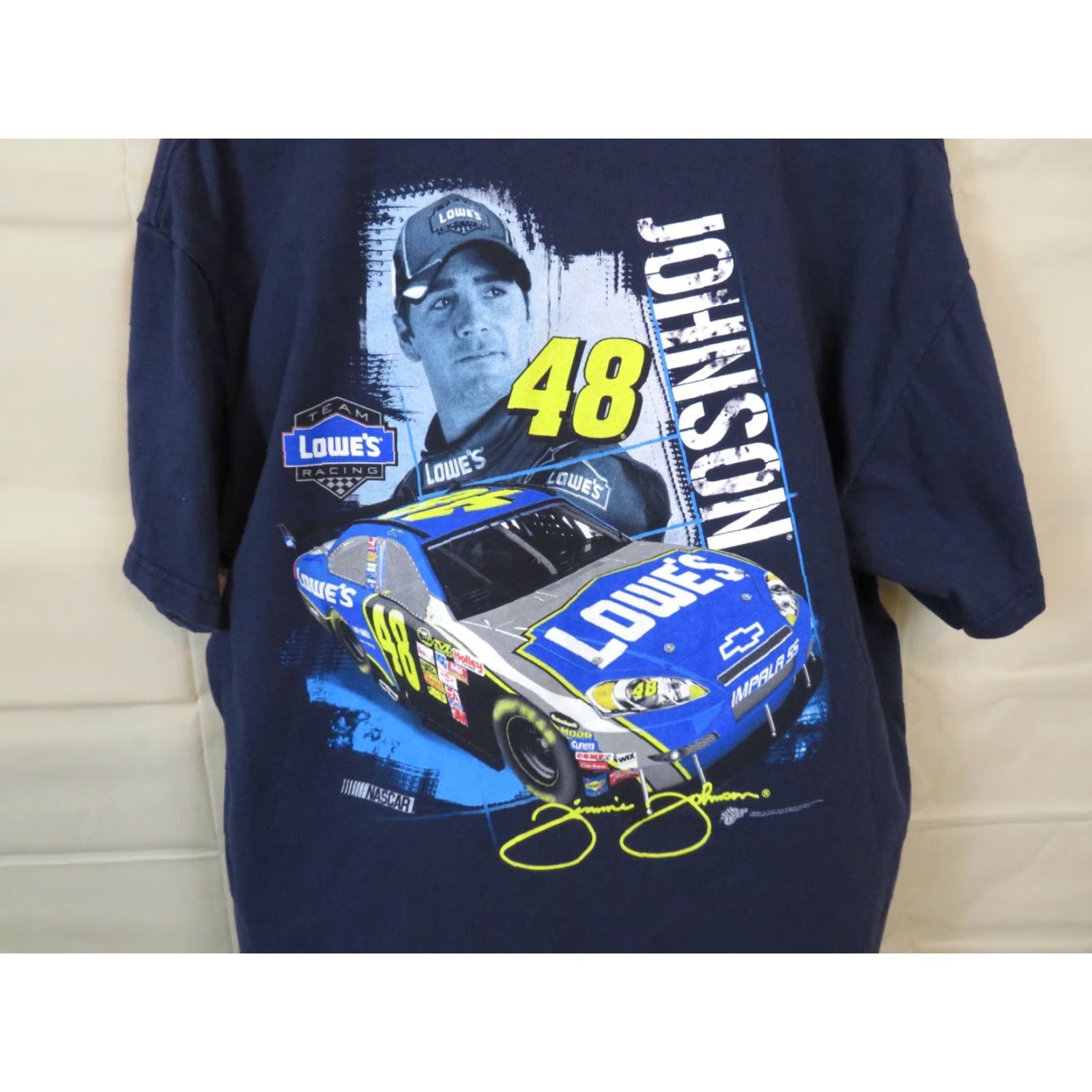 NASCAR VINTAGE Winners Circle NASCAR Jimmie Johnson 48 XL T-Shirt Men Black Crew Neck Short Sleeve Graphic Print Race Size US XL / EU 56 / 4 - 2 Thumbnail