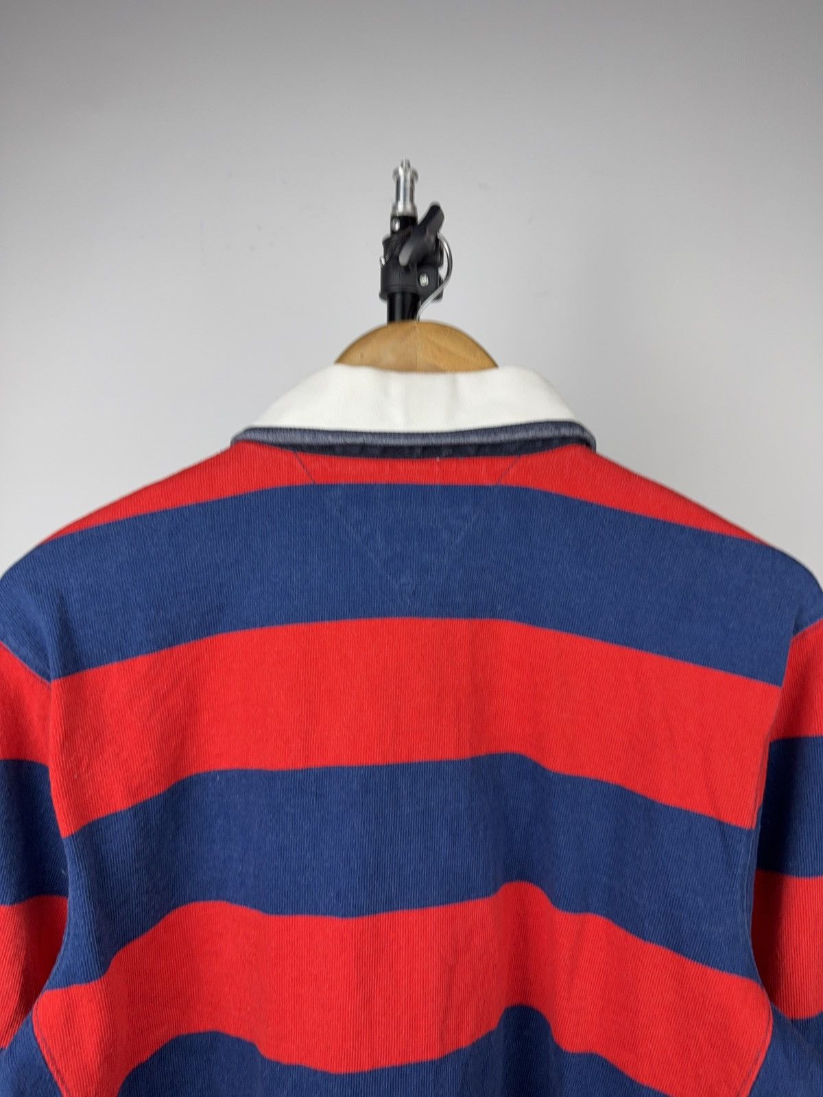Tommy Hilfiger 00s Tommy Hilfiger Vintage Rugby Striped Long Sleeve Polo Size US L / EU 52-54 / 3 - 14 Thumbnail