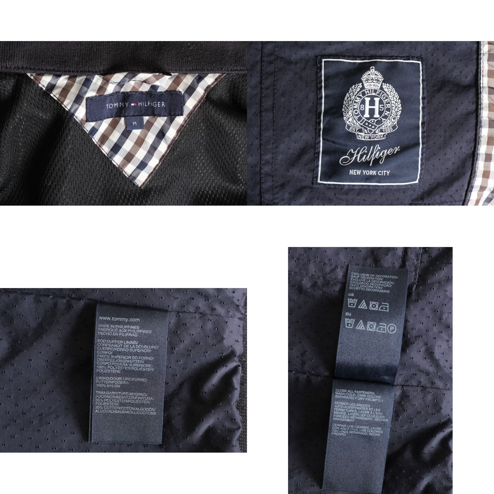 Tommy Hilfiger TOMMY HILFIGER Bomber Jacket Men M MJ5224 Jacket Mens Multicoloured Check Pattern 90s Style Size US M / EU 48-50 / 2 - 8 Thumbnail