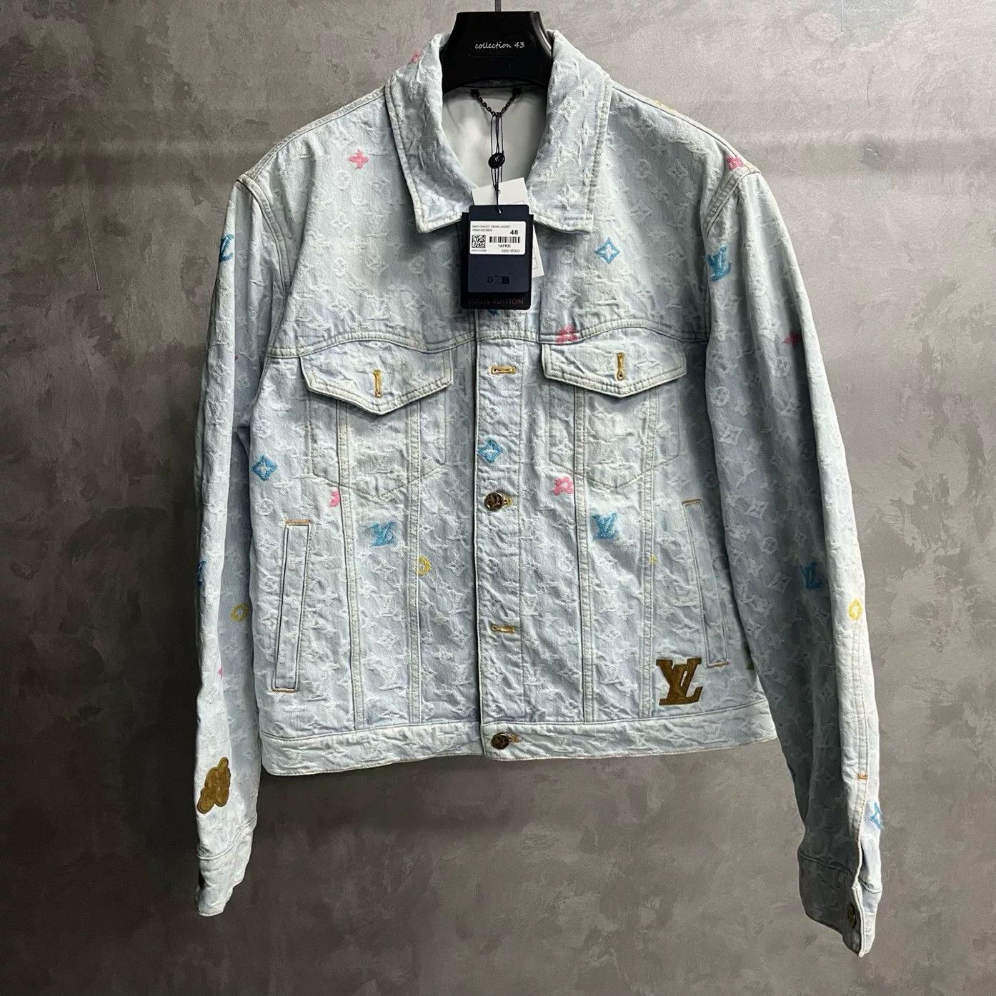 Louis Vuitton Louis Vuitton Retro Embroidered Blue Light Jacket M Men Size US M / EU 48-50 / 2 - 1 Thumbnail