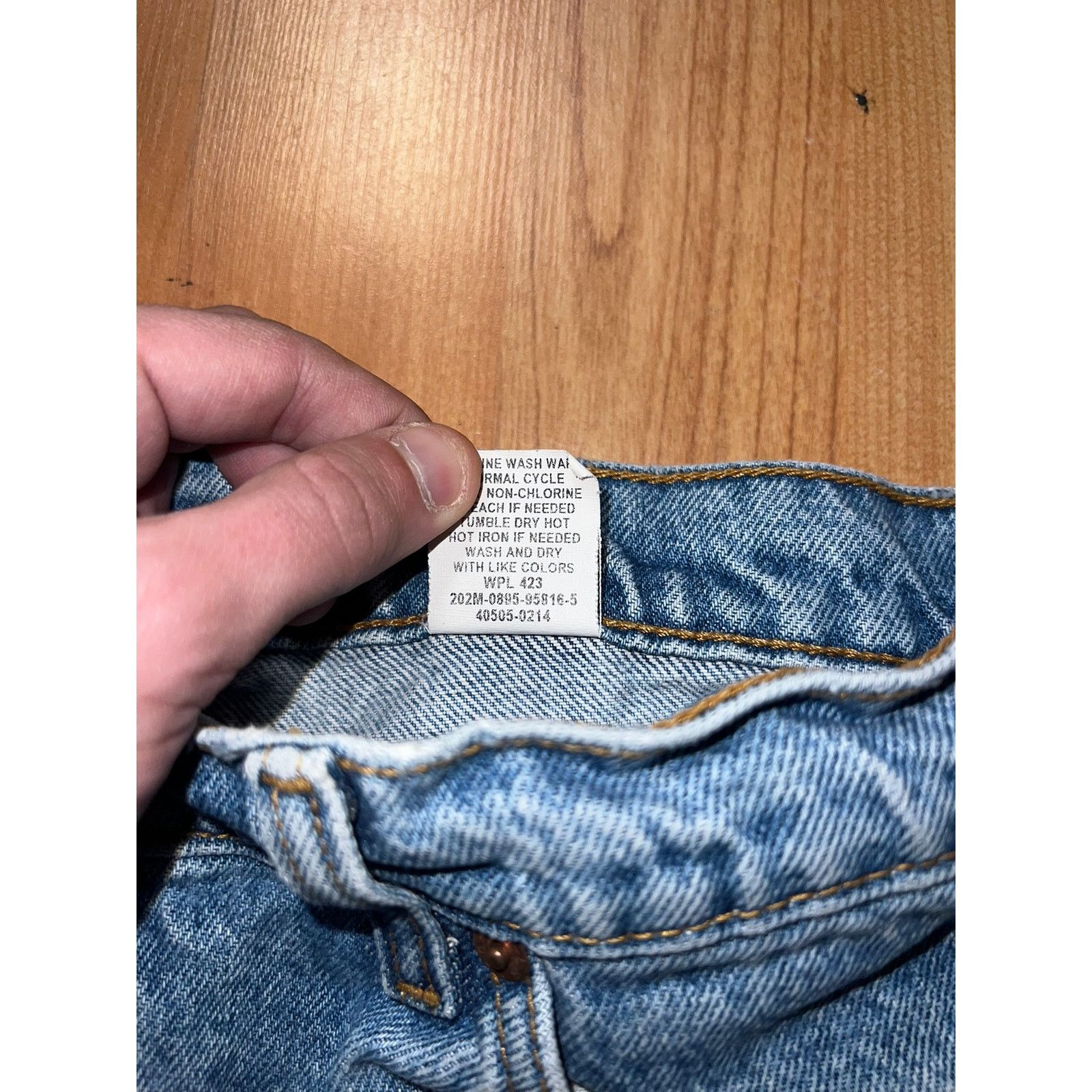 Levi's Vintage Levi 505 Orange Tab Jeans Bottoms 36x32 VTG Levi's Size US 36 / EU 52 - 6 Thumbnail