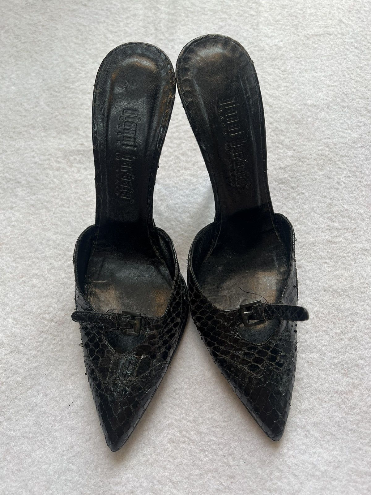 Gianni Barbato Gianni Barbato Snake Leather Heels Size US 5.5 / IT 35.5 - 2 Thumbnail