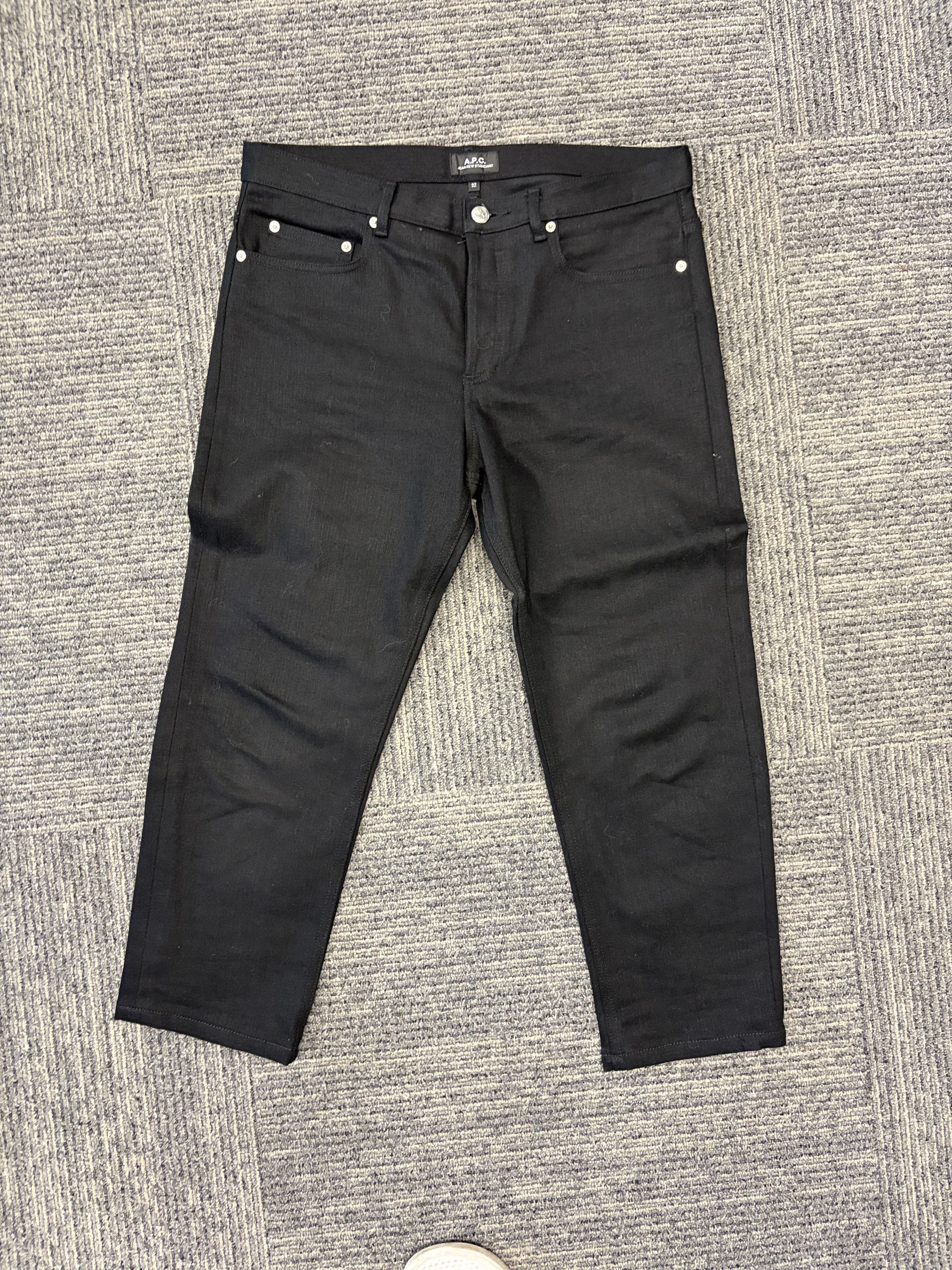 A.P.C. A.P.C. New Standard Jean Jet black sz32 Size US 32 / EU 48 - 1 Thumbnail