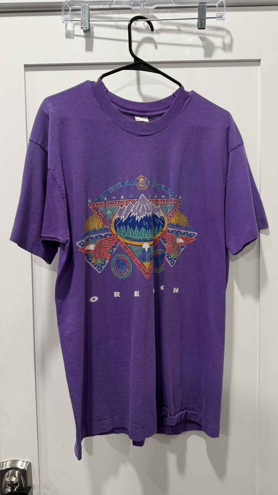 Vintage 90s SINGLE STITCHED “OREGON” GRAPHIC T-SHIRT Size US L / EU 52-54 / 3 - 1 Thumbnail