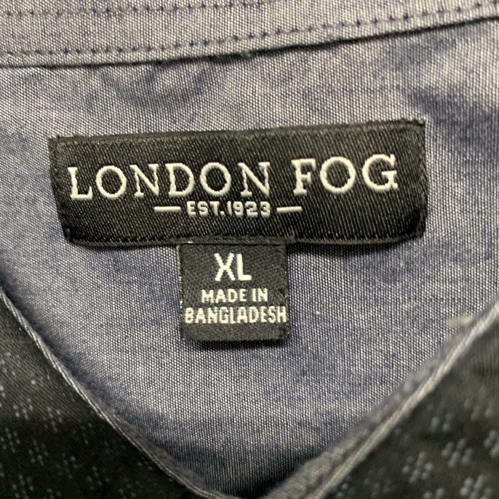 London Fog London Fog Button-Up Shirt Mens XL Black Floral Long Sleeve Size XL Size US XL / EU 56 / 4 - 7 Thumbnail