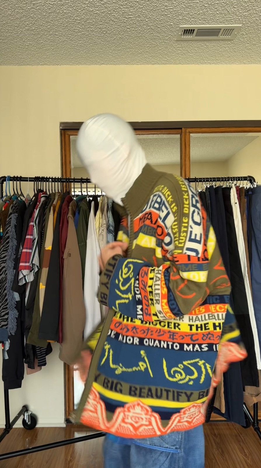 Walter Van Beirendonck 1986~ Horny Languages Oversized Knit Size US L / EU 52-54 / 3 - 17 Thumbnail