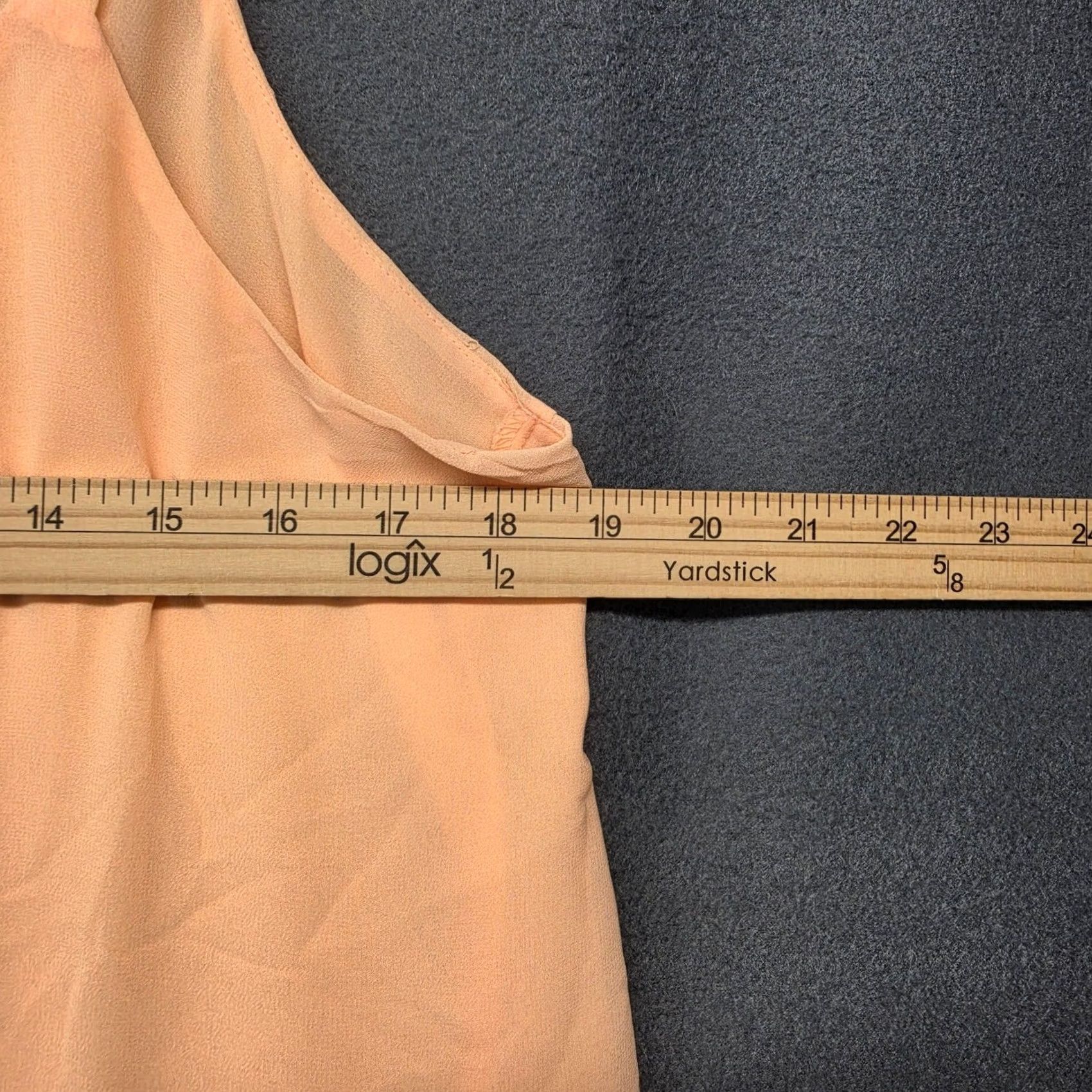 Torrid Torrid Peach Chiffon Tank Top Womens Large Layered Camisole Size L / US 10 / IT 46 - 4 Thumbnail