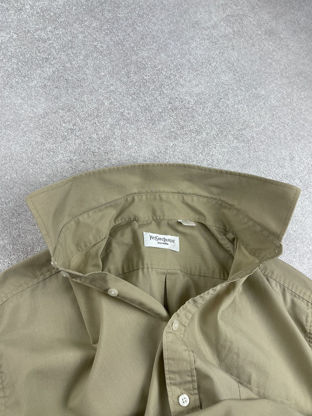 Yves Saint Laurent Vintage Yves Saint Laurent Cotton Short Sleeve Shirt Size US L / EU 52-54 / 3 - 7 Thumbnail