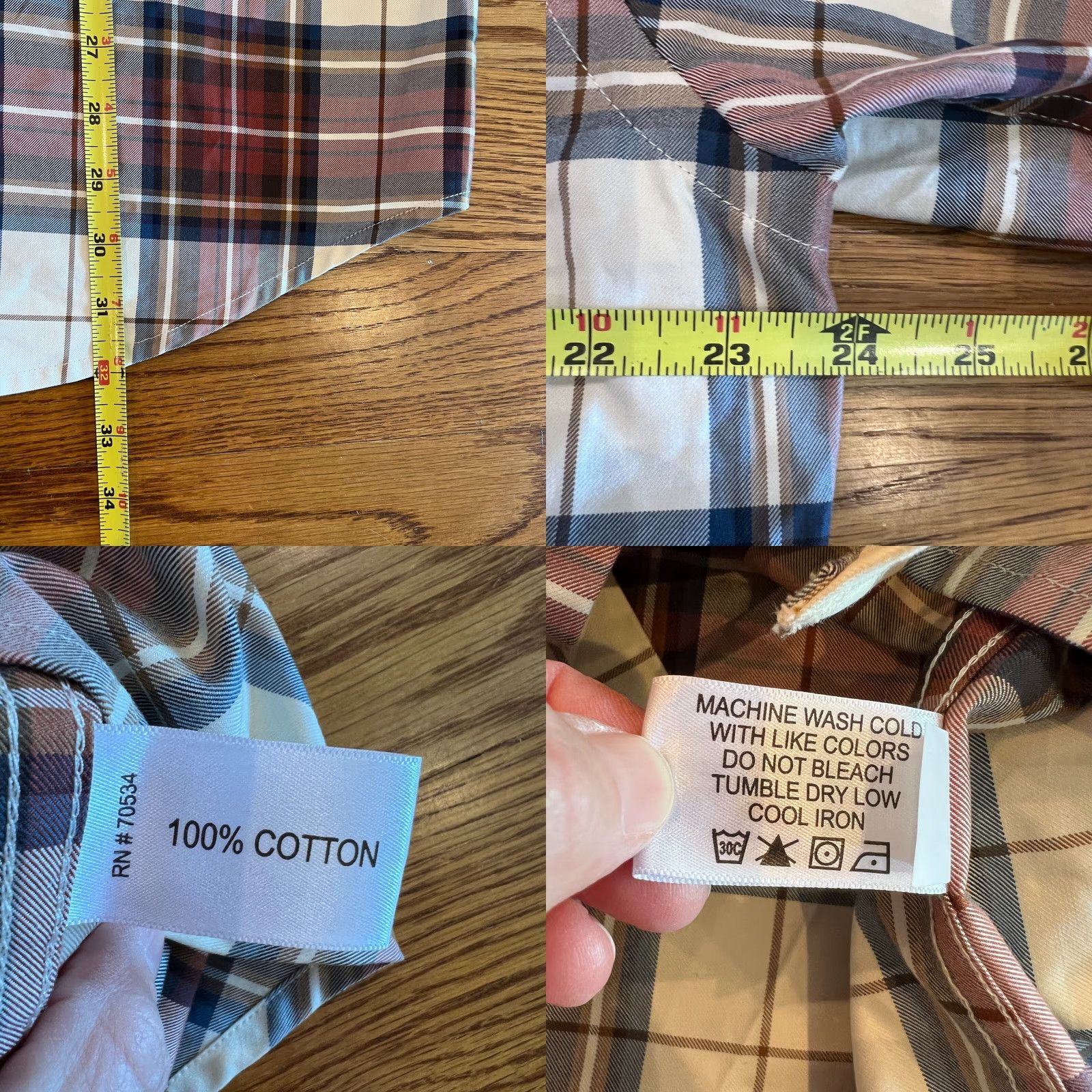 Orvis Orvis Shirt Mens Large Signature Twill Plaid Button-Down Long Sleeve Multicolor Cotton Twill Plaid Countries Theme Men’s Clothing L Size US L / EU 52-54 / 3 - 8 Thumbnail