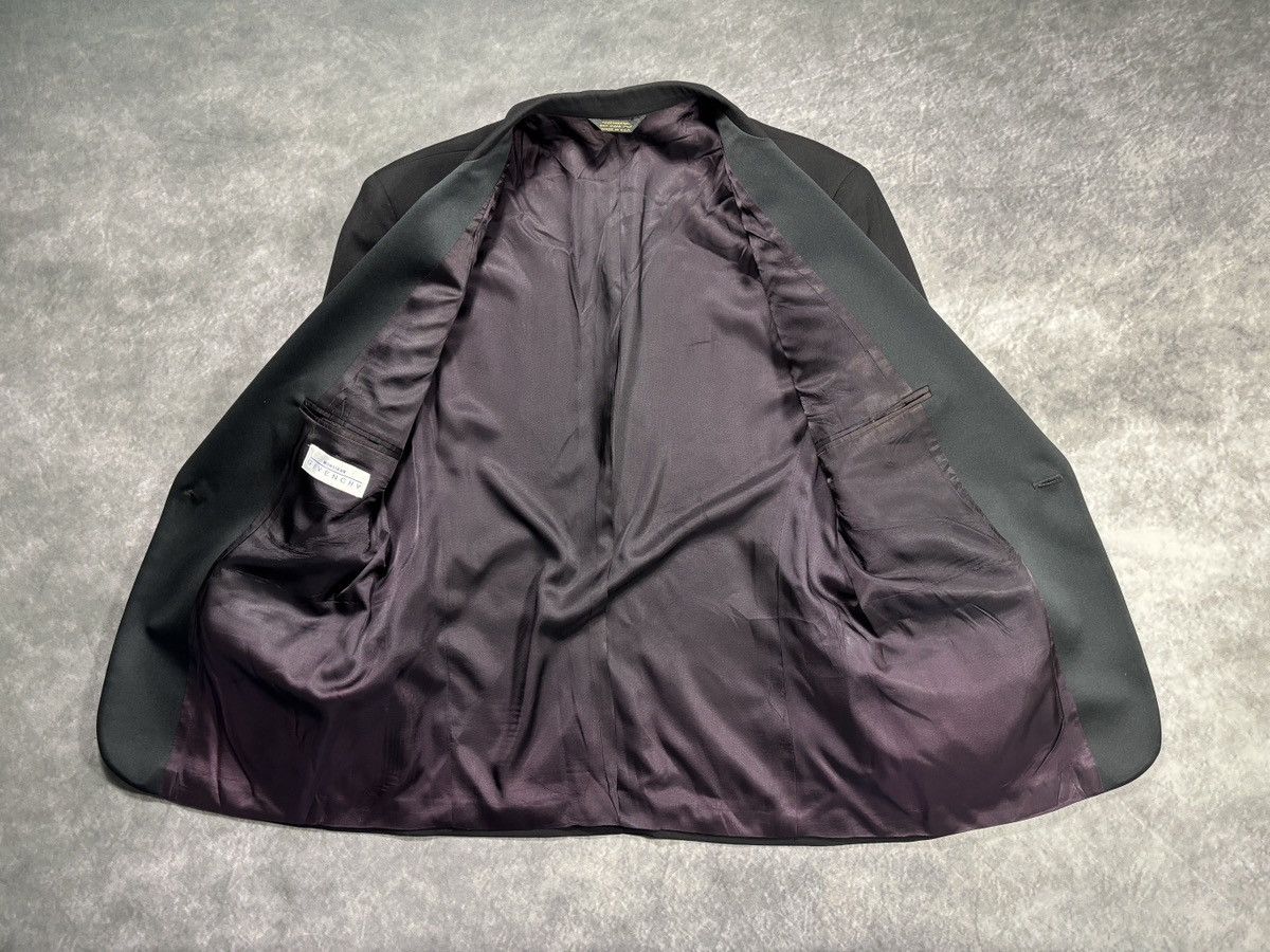 Givenchy Vintage Givenchy Monsieur Suit Jacket 80s Wool Blazer Tuxedo Size 40S - 3 Thumbnail