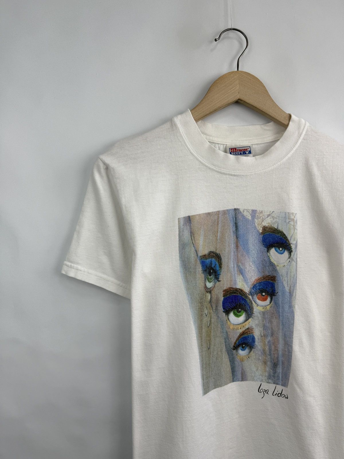Hanes 🇺🇸Vintage 90s Leza Lidow Asymmetrical Fresco Art Picasso Gogh Size US S / EU 44-46 / 1 - 2 Thumbnail