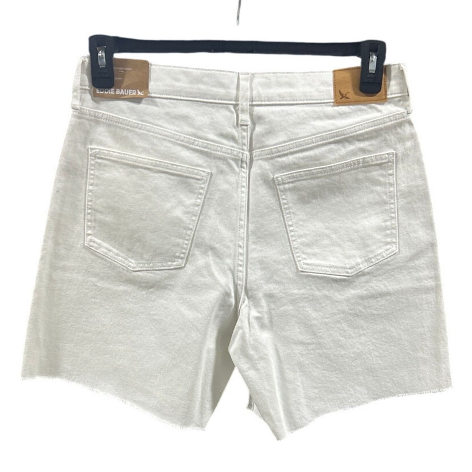 Eddie Bauer New Eddie Bauer Womens Size 6 White Cutoff Denim Shorts Size 28" / US 6 / IT 42 - 3 Thumbnail