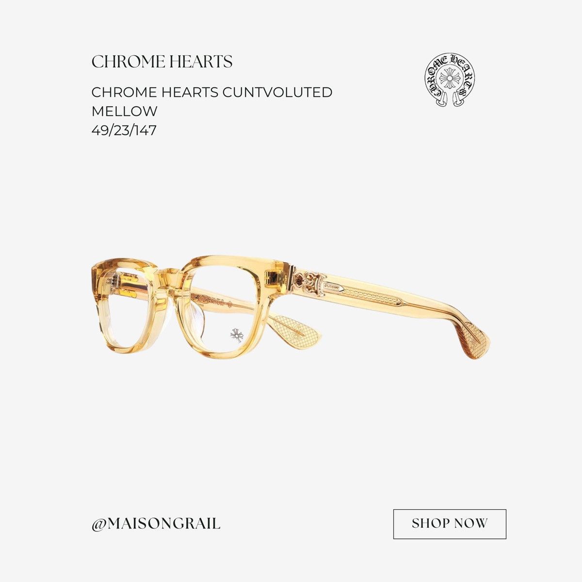 Chrome Hearts CHROME HEARTS CUNTVOLUTED EYEGLASSES Size ONE SIZE - 1 Thumbnail