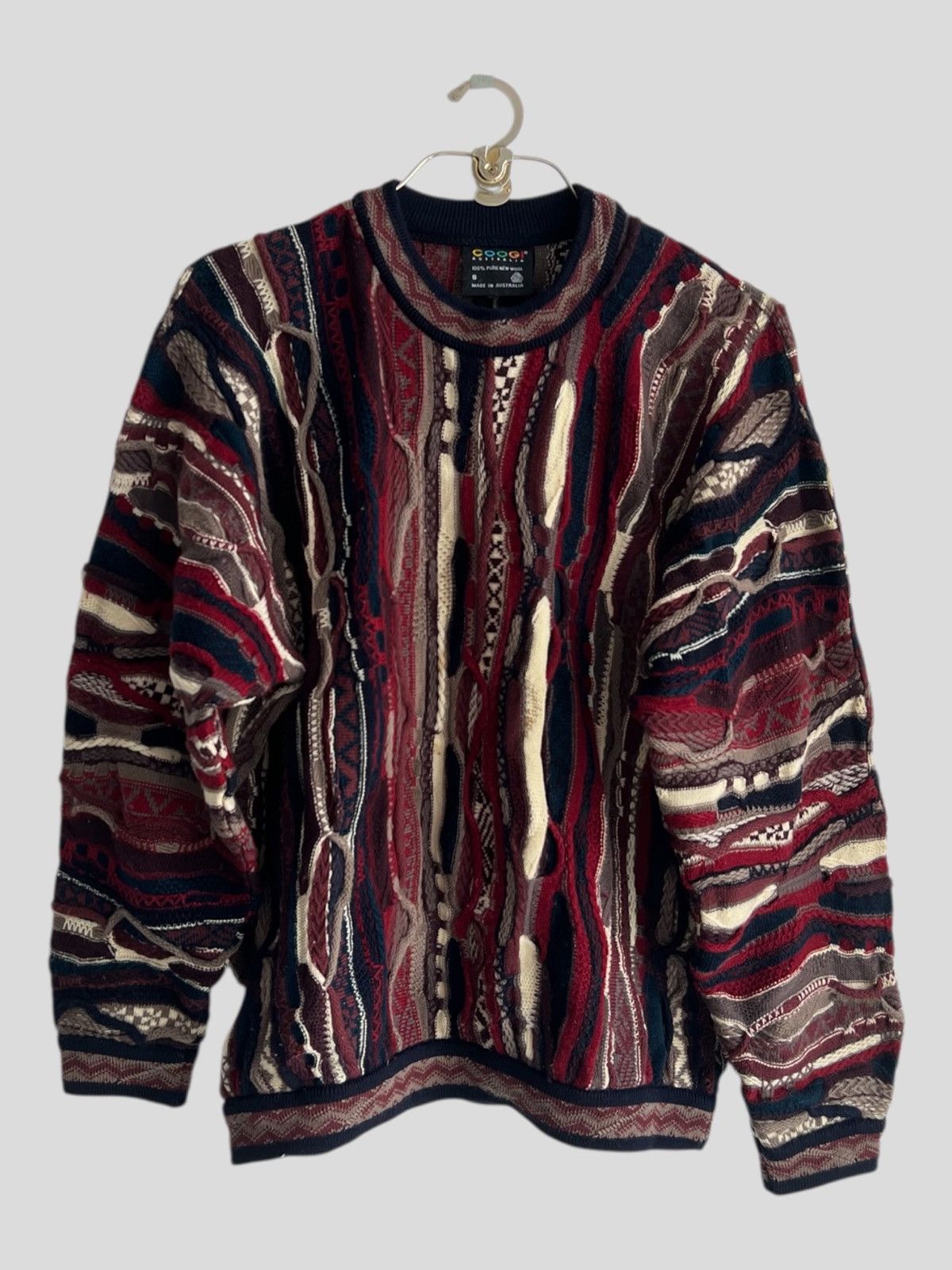 Coogi ARCHIVE 1990s Coogi 3D Cable Knit Cosby Oversized Sweater Size US M / EU 48-50 / 2 - 2 Thumbnail