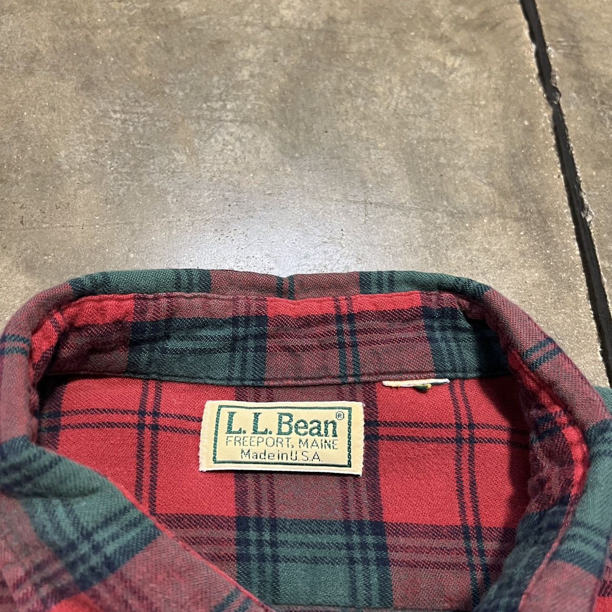 L.L. Bean Vintage LL Bean Plaid Flannel Shirt Button Up Outdoor Hiking Size US XL / EU 56 / 4 - 7 Thumbnail