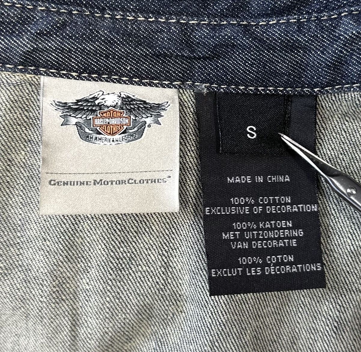 Harley Davidson × Vintage Harley-Davidson Jeans Logo Shirt Women's Size S Size S / US 4 / IT 40 - 5 Thumbnail
