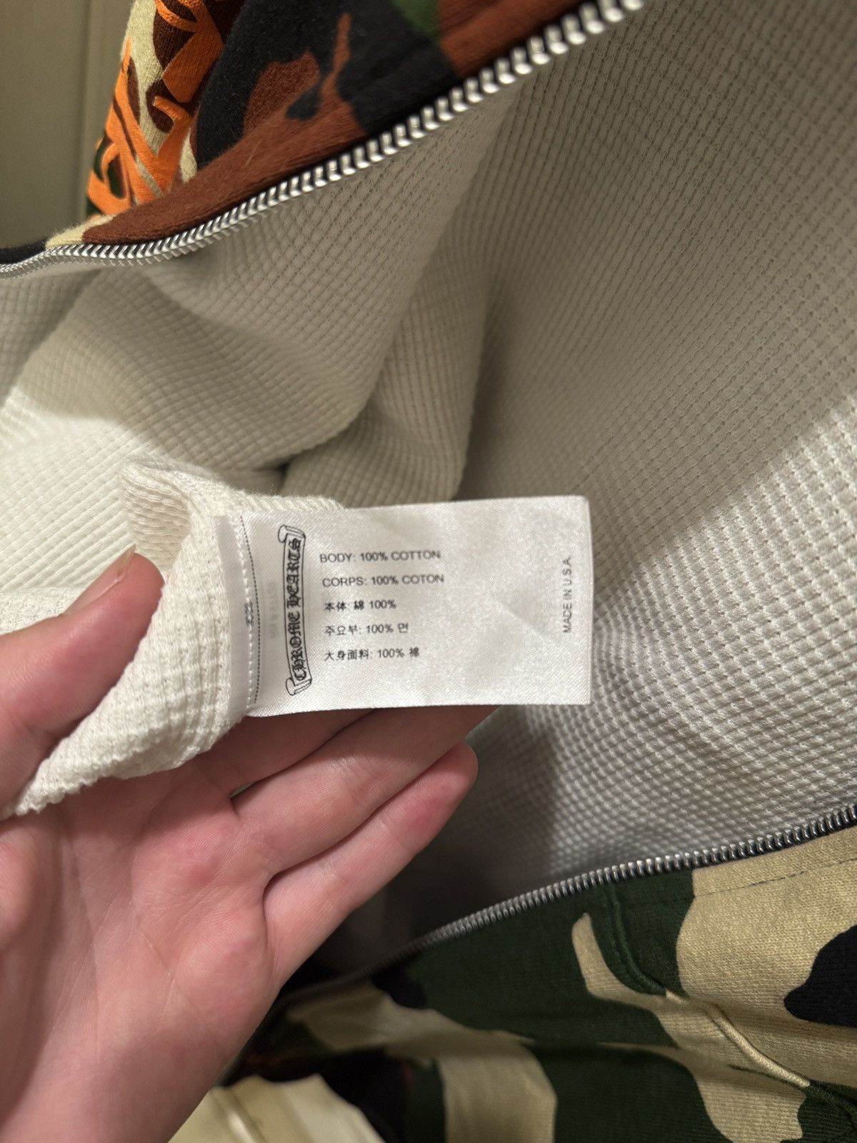 Chrome Hearts × Matty Boy Chrome Hearts Matty Boy Camo Thermal Hoodie Size US M / EU 48-50 / 2 - 10 Thumbnail