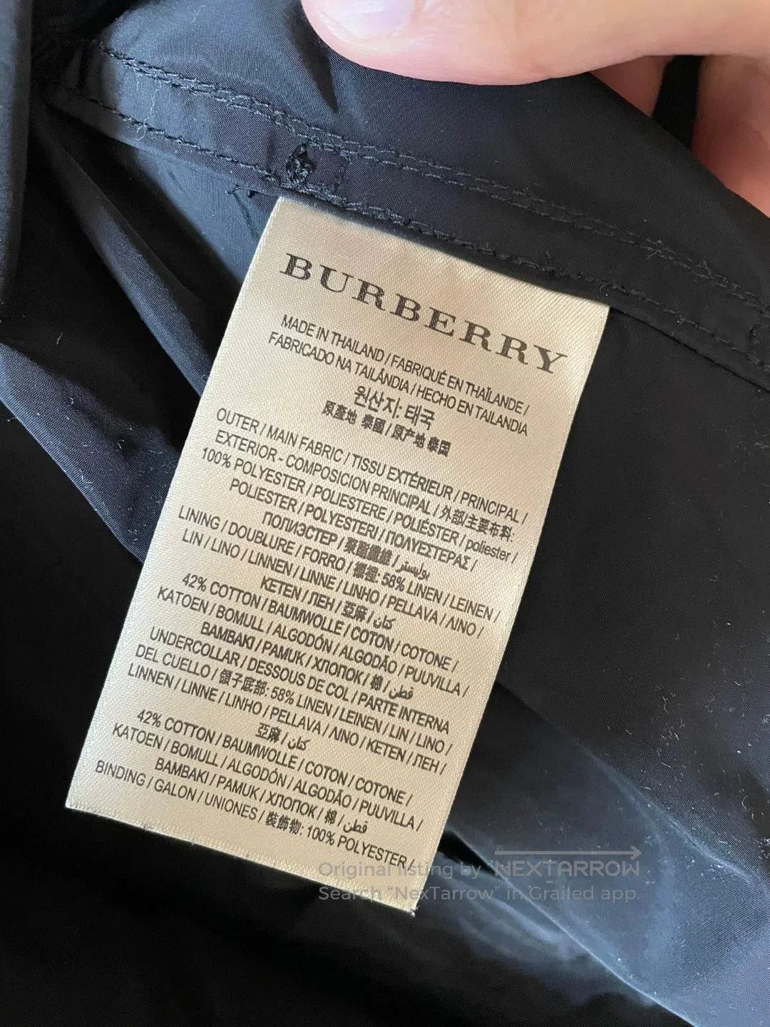 Burberry Burberry Men's Black Trench Coat. Size US M / EU 48-50 / 2 - 6 Thumbnail