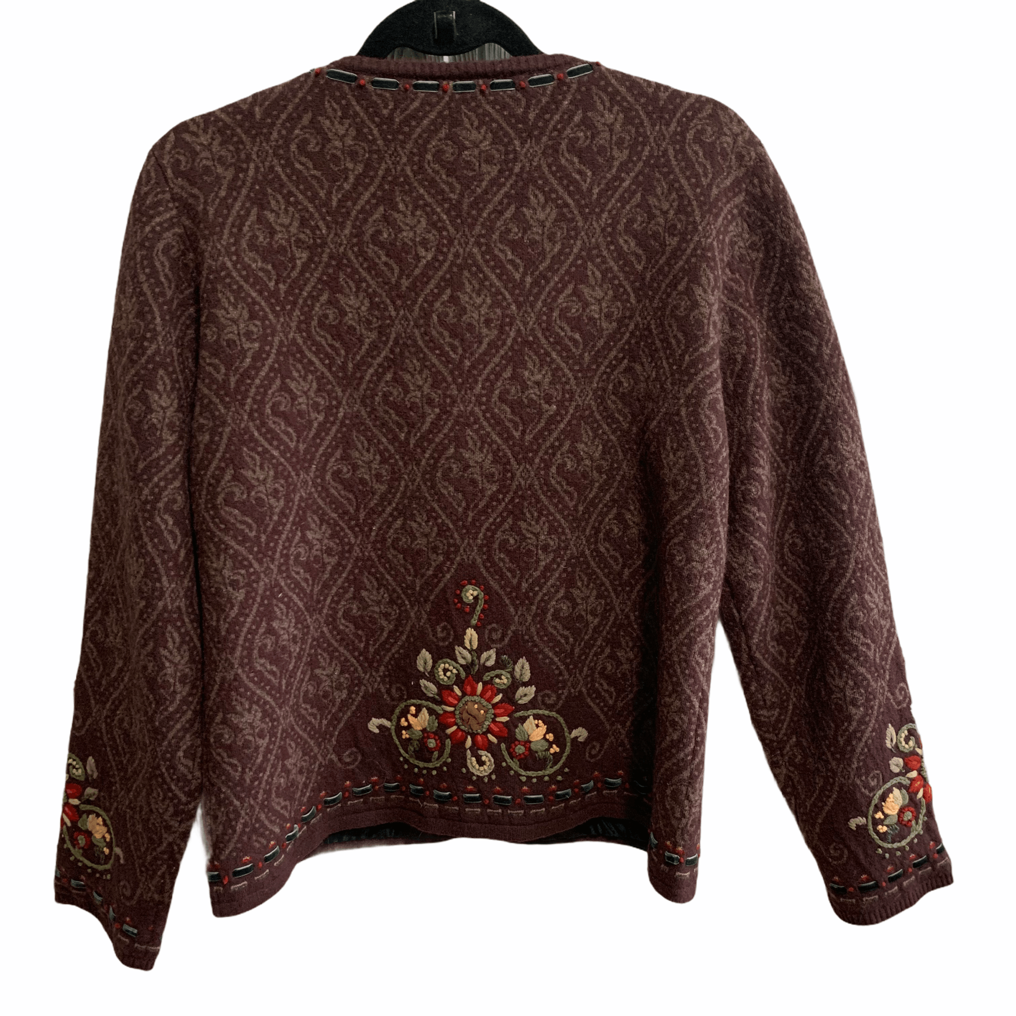 Vintage Vintage Carson Lambs Wool Boho Embroidered Jacket Size L / US 10 / IT 46 - 2 Thumbnail