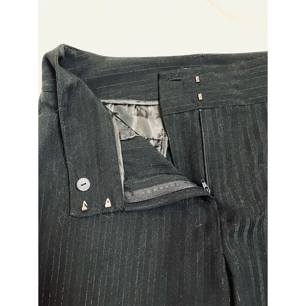 Chicos Chico's Black Metallic Stripe Elegant Damon Pants Size 2 US Size 36" / US 14 / IT 50 - 4 Thumbnail