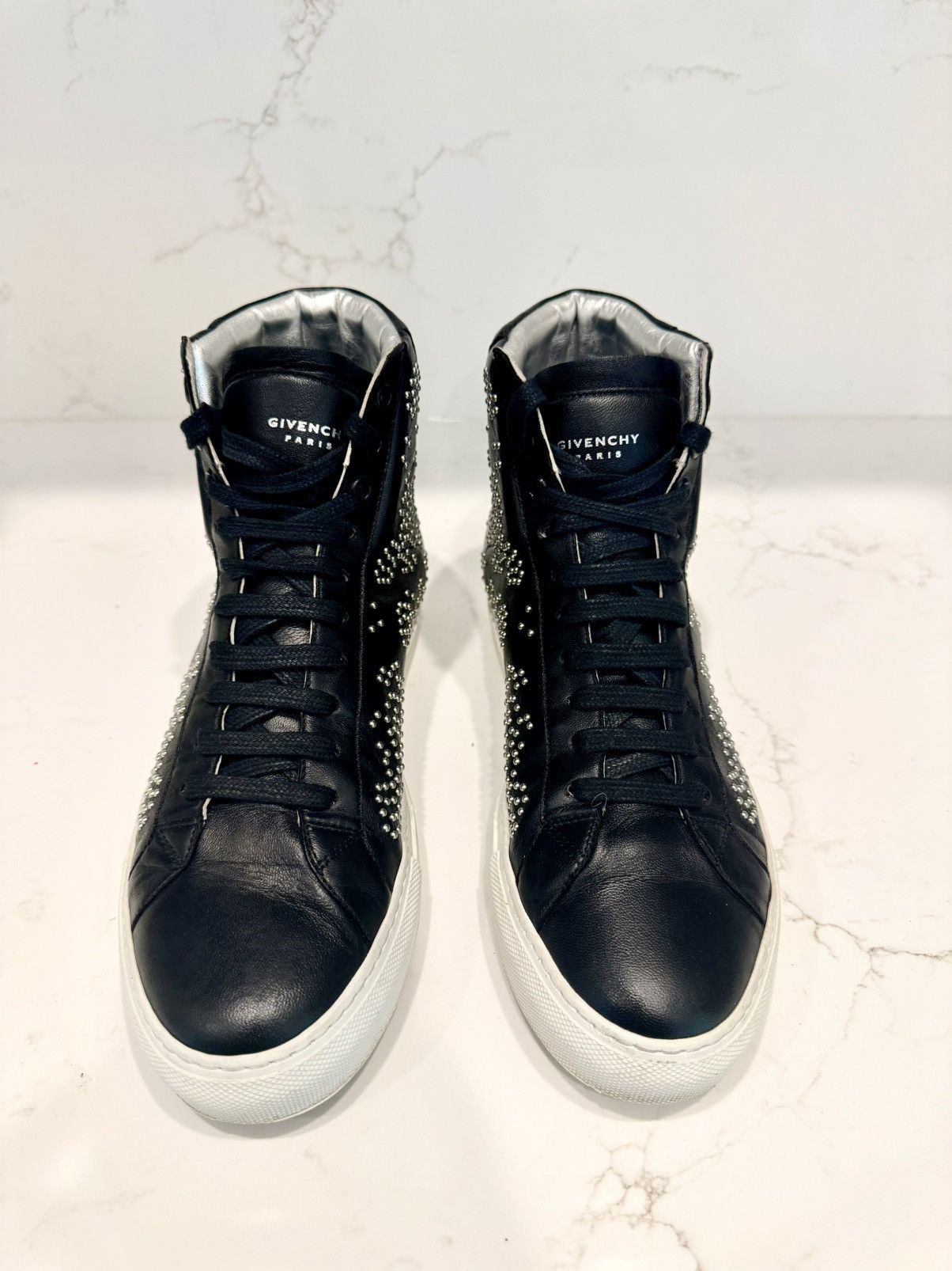 Givenchy Givenchy Studded High Top Sneakers Size US 8.5 / IT 38.5 - 1 Thumbnail