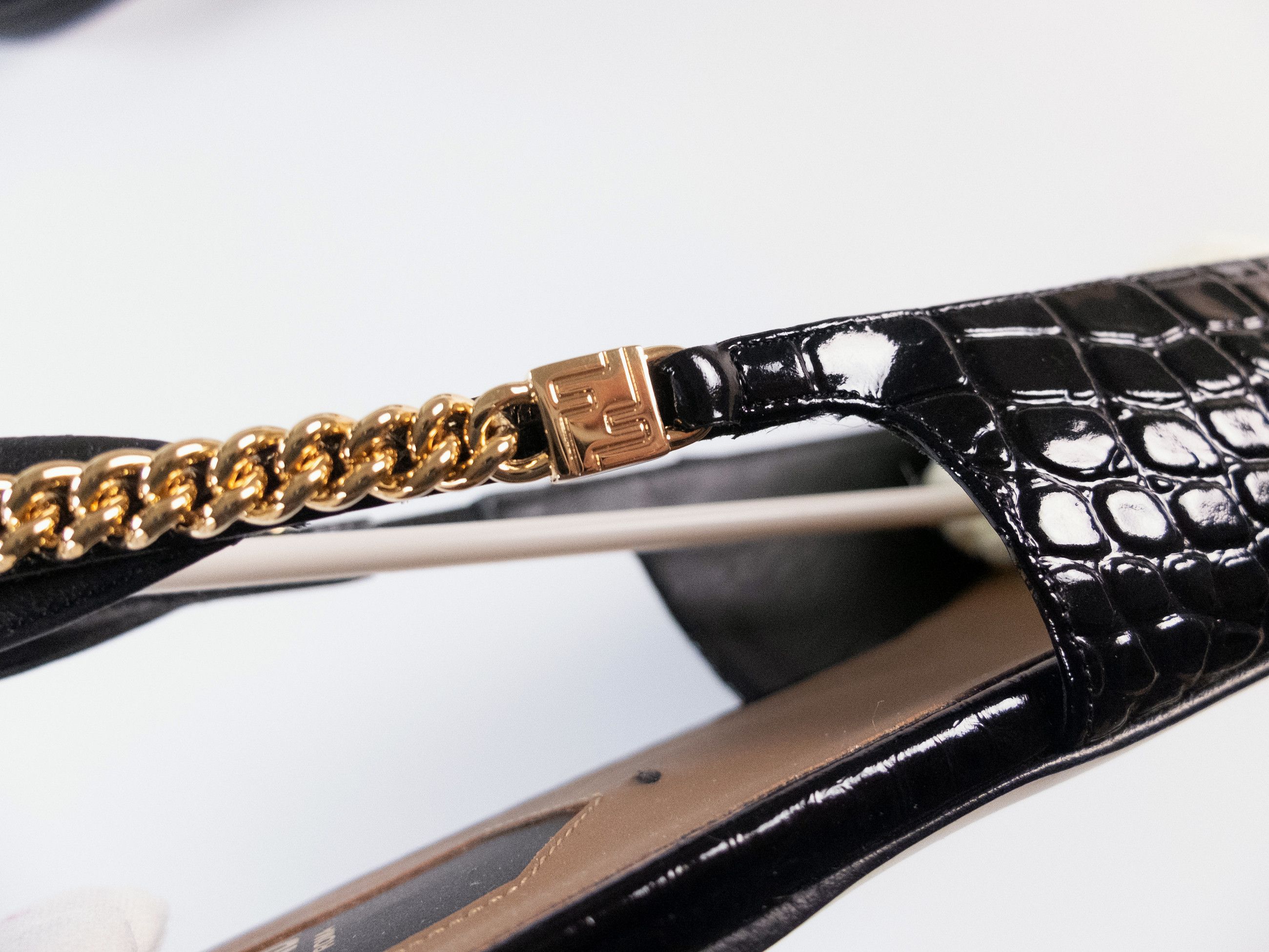 Fendi FENDI Colibri Lite black leather slingback flat shoes 7 37 Size US 7 / IT 37 - 4 Thumbnail