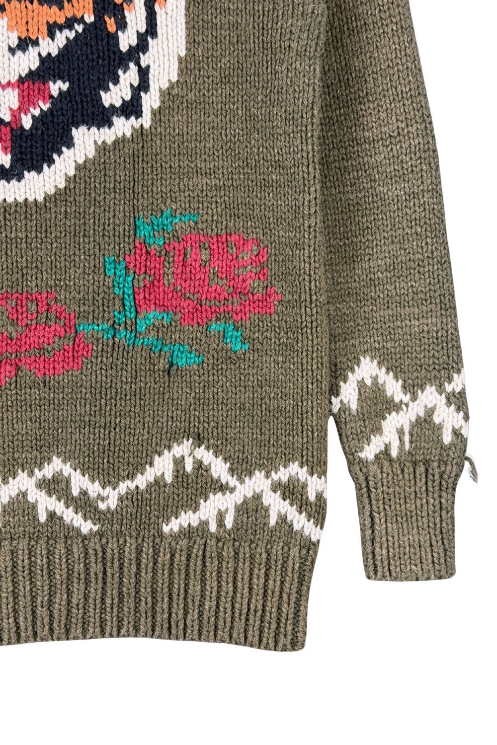 Polo Ralph Lauren Ralph Lauren Polo Tiger Rose Cowichan Knit Cardigan 90s Size M / US 6-8 / IT 42-44 - 13 Thumbnail