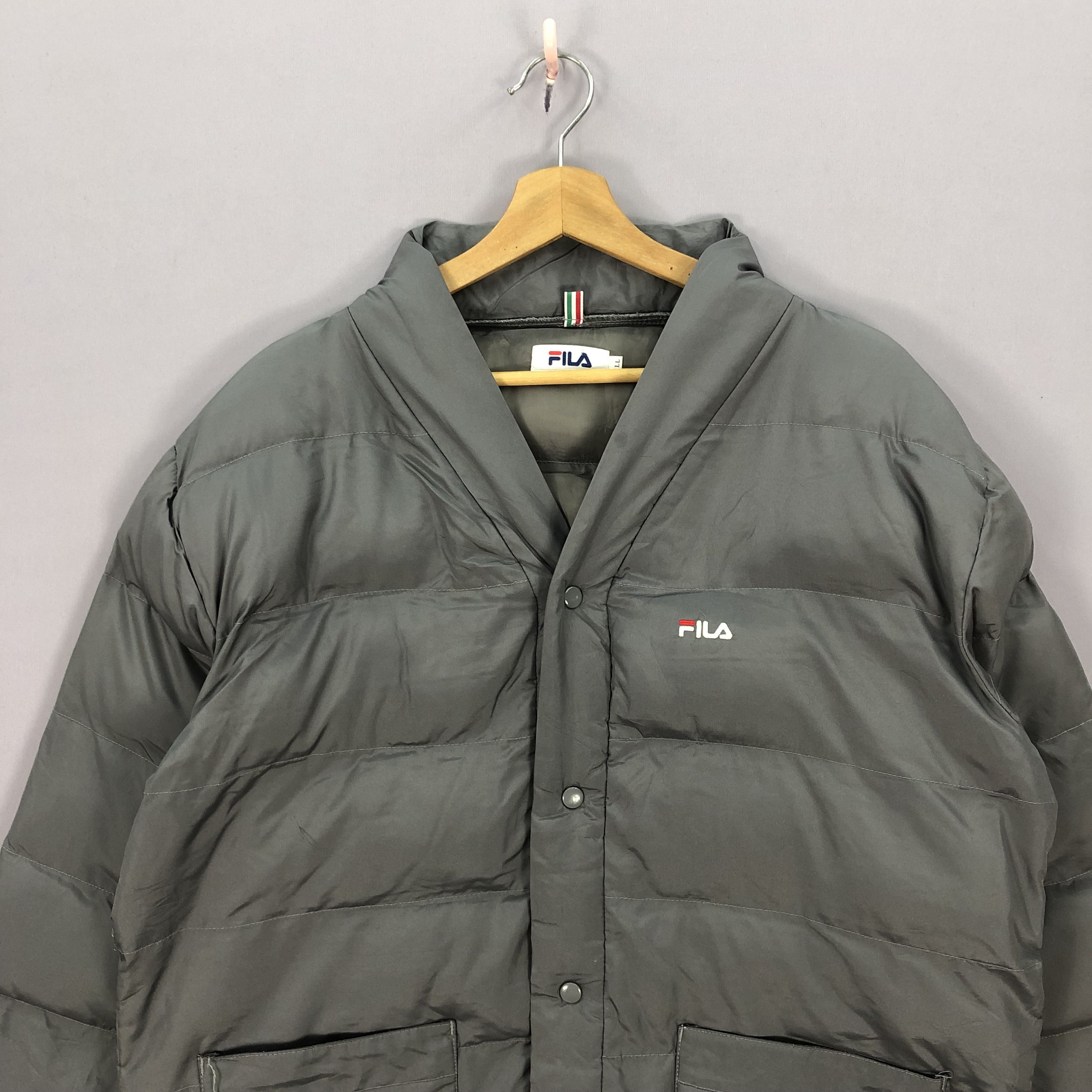 Fila × Vintage Vintage Fila Goose Down Puffer Jacket Windbreaker Jackets Size US XL / EU 56 / 4 - 3 Thumbnail
