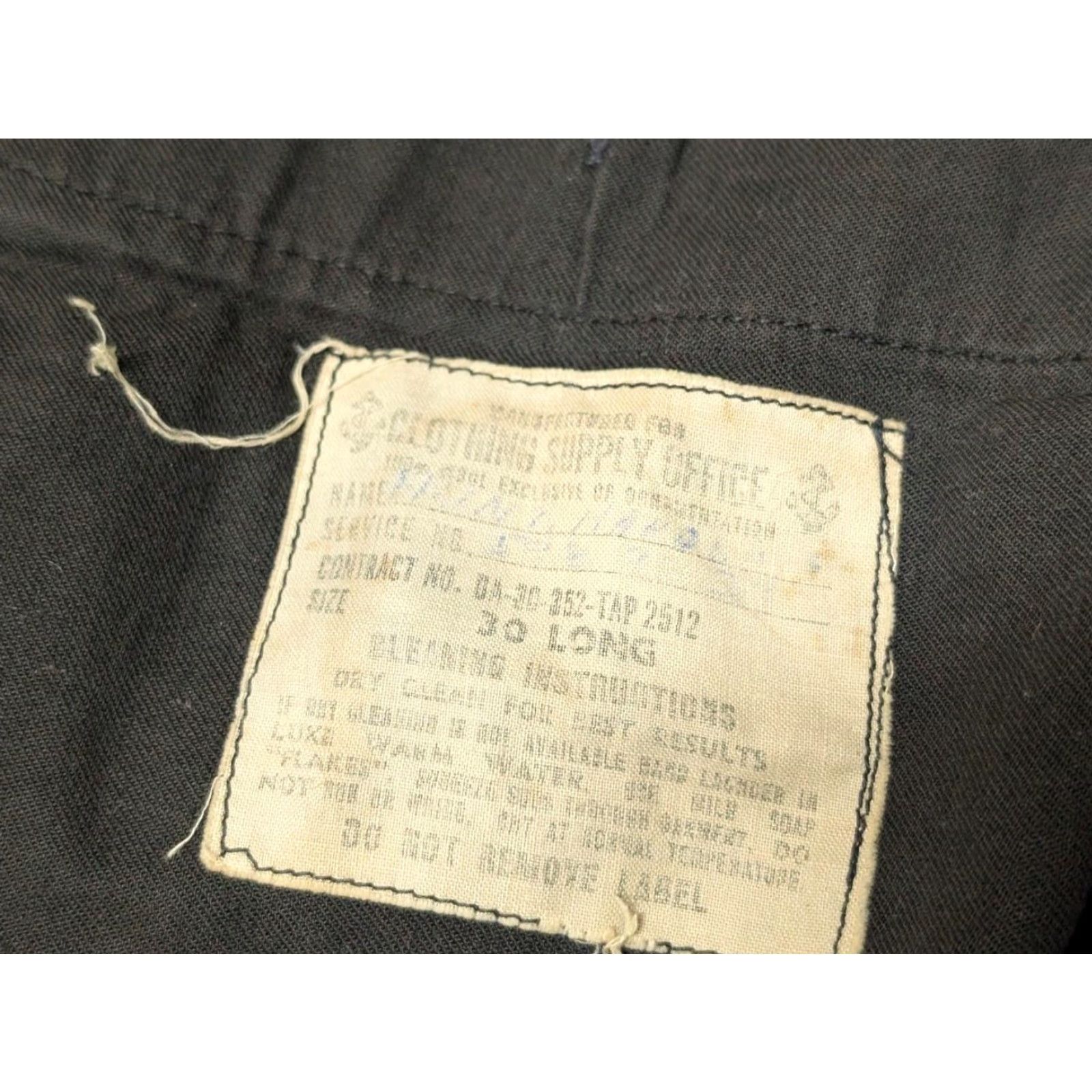 Bell VINTAGE USN SAILOR PANTS Shirt Men 30x34 Navy blue Bell-Bottom Wool WWII USN SAILOR PANTS Mens Size US 30 / EU 46 - 6 Thumbnail