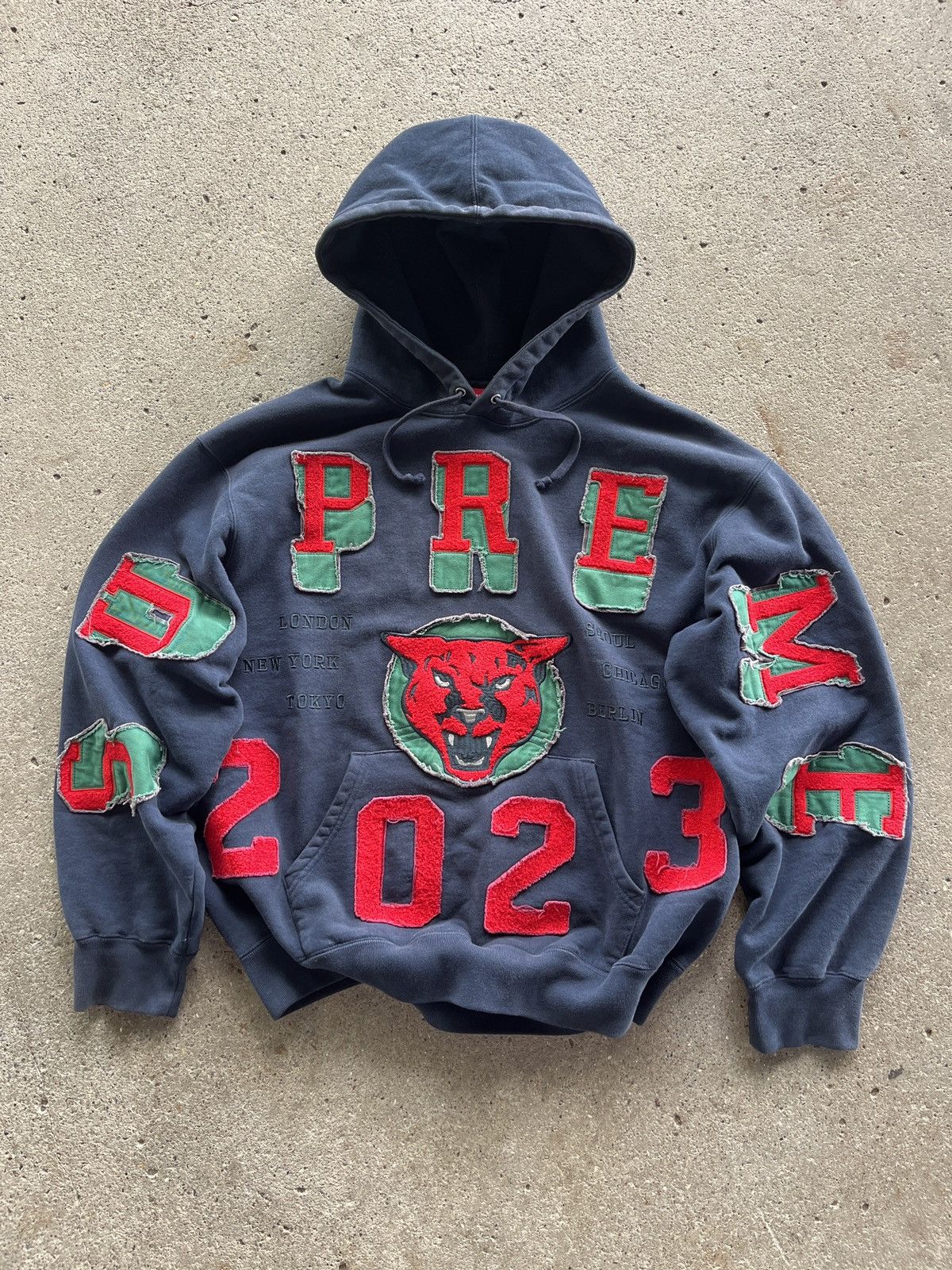 Supreme Supreme Washed Panther Hoodie FW 23 Size US M / EU 48-50 / 2 - 5 Thumbnail