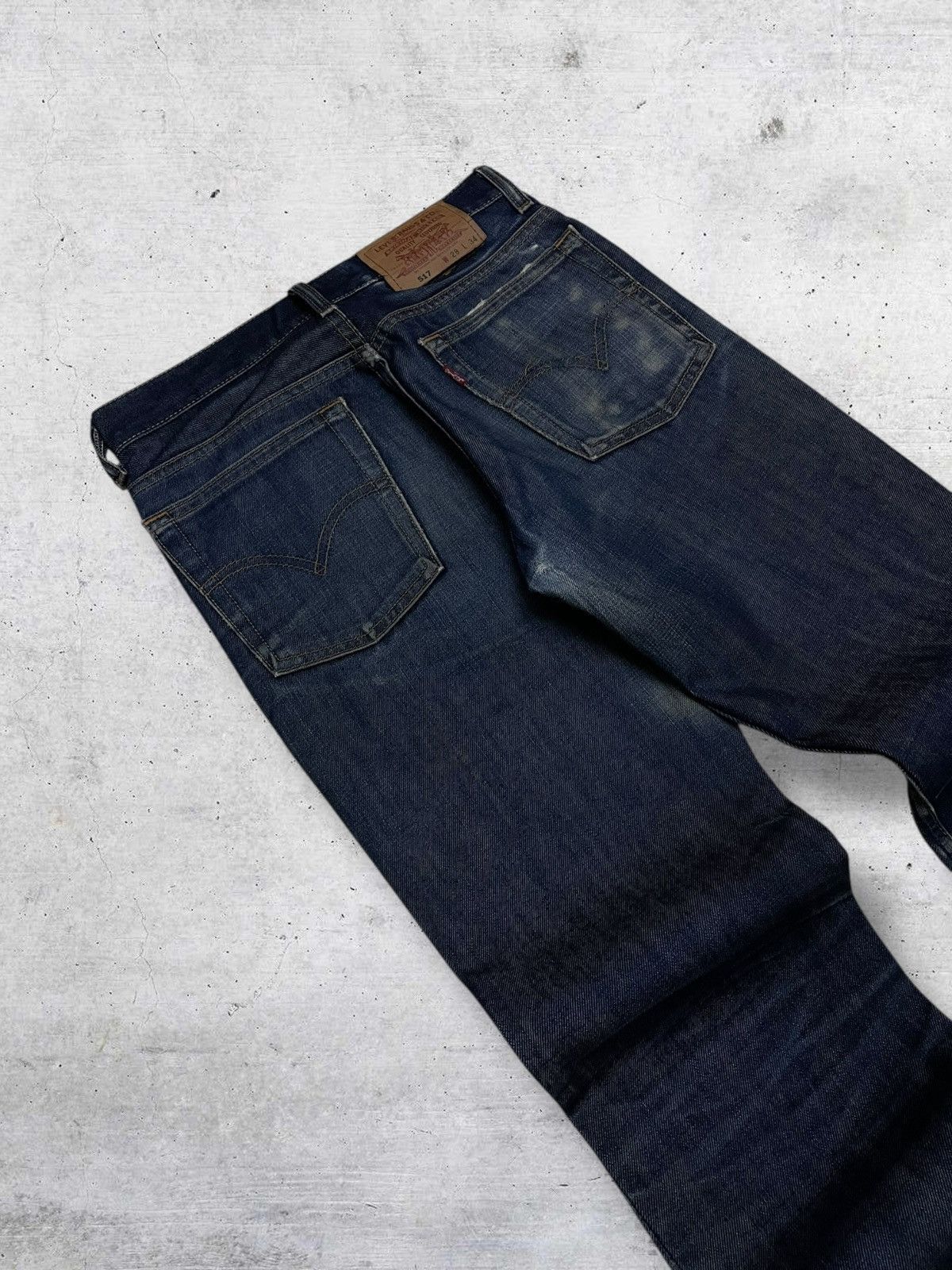 Levi's Vintage Clothing VINTAGE 517 LEVIS 90S DESIGNER USA FLARED DISTRESSED DENIM Size US 28 / EU 44 - 14 Thumbnail