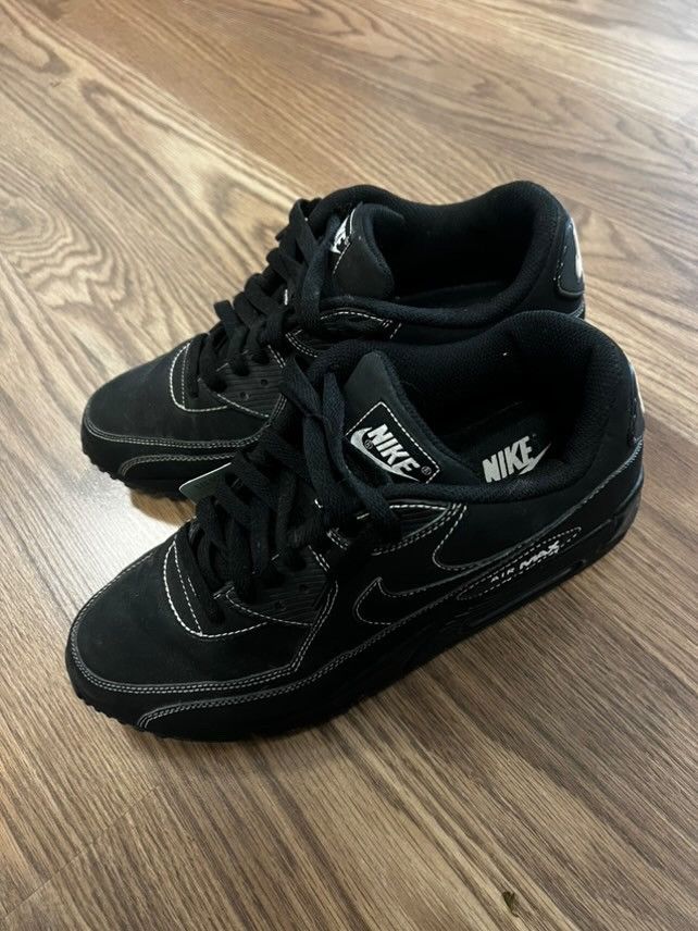 Nike Rare Nike Air Max 90 ‘Black White Stitching’ Size US 9 / EU 42 - 5 Thumbnail